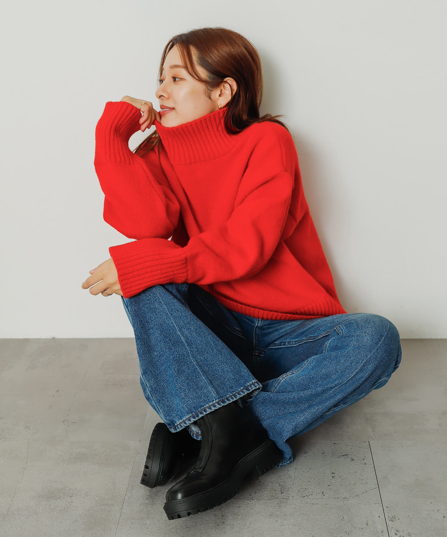 センタージップブーツ BLACK S