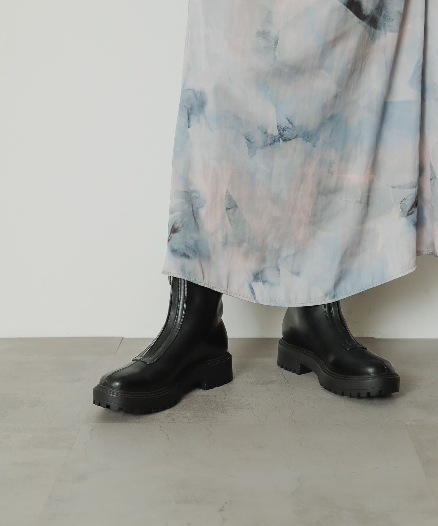 センタージップブーツ BLACK M