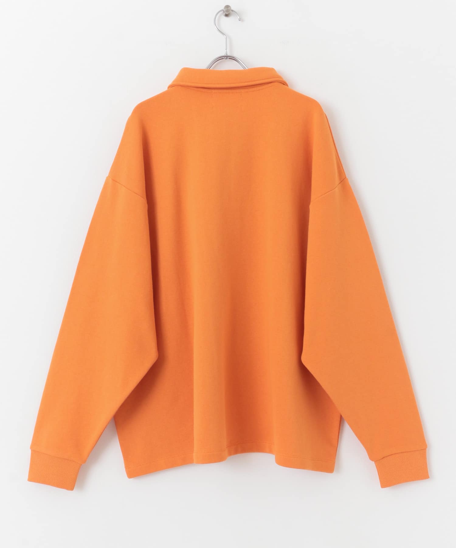 『別注』『ユニセックス』TeddyBear×SOP　テディベアハーフZIPスウェット ORANGE M