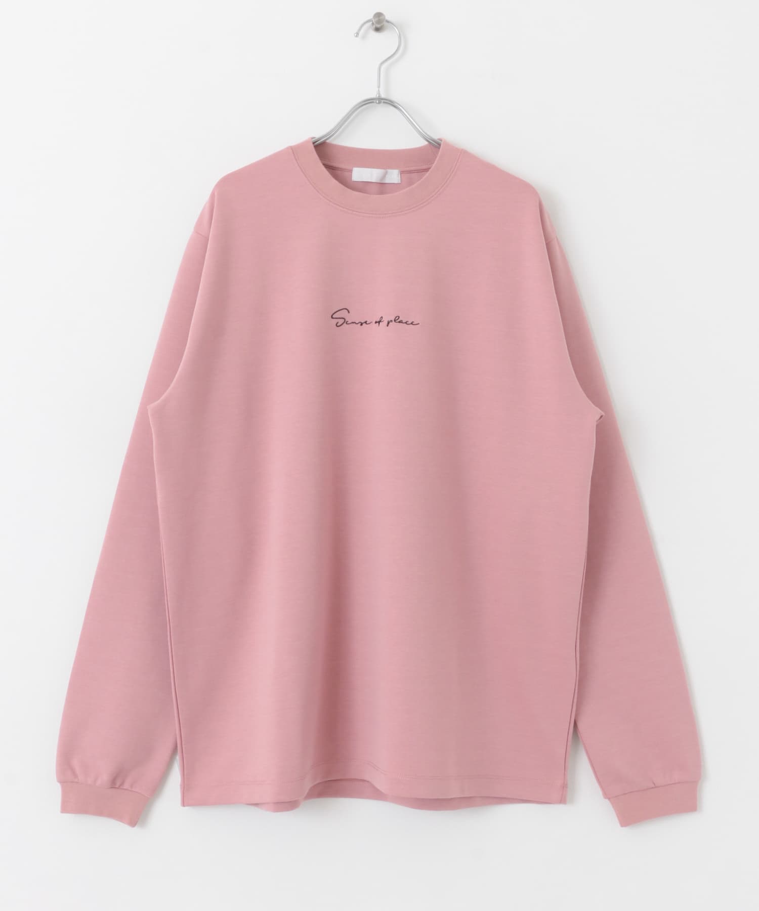 シシュウポンチロングスリーブTシャツ PINK M