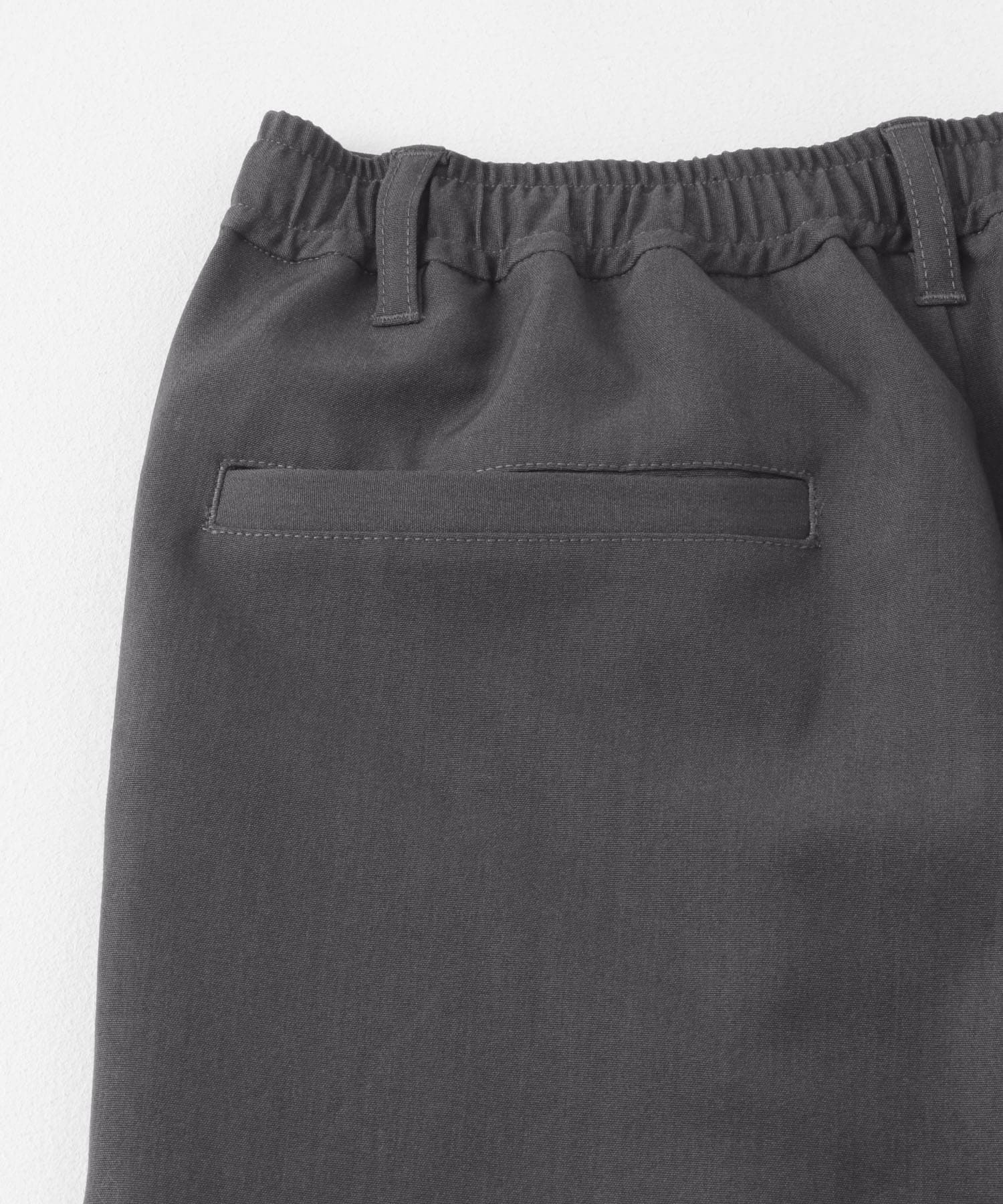 『イージーケア』ダブルタックワイドパンツ CHARCOAL S