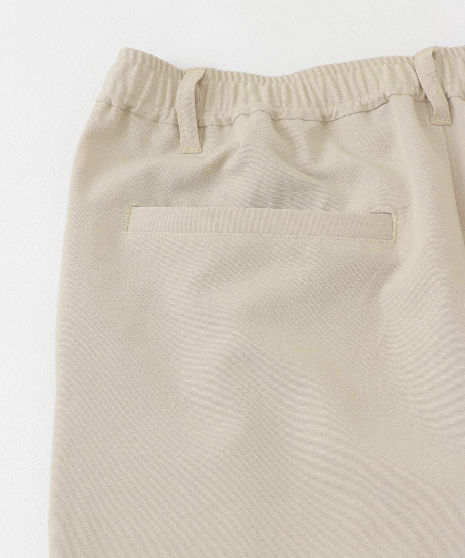 『イージーケア』ダブルタックワイドパンツ GREIGE S