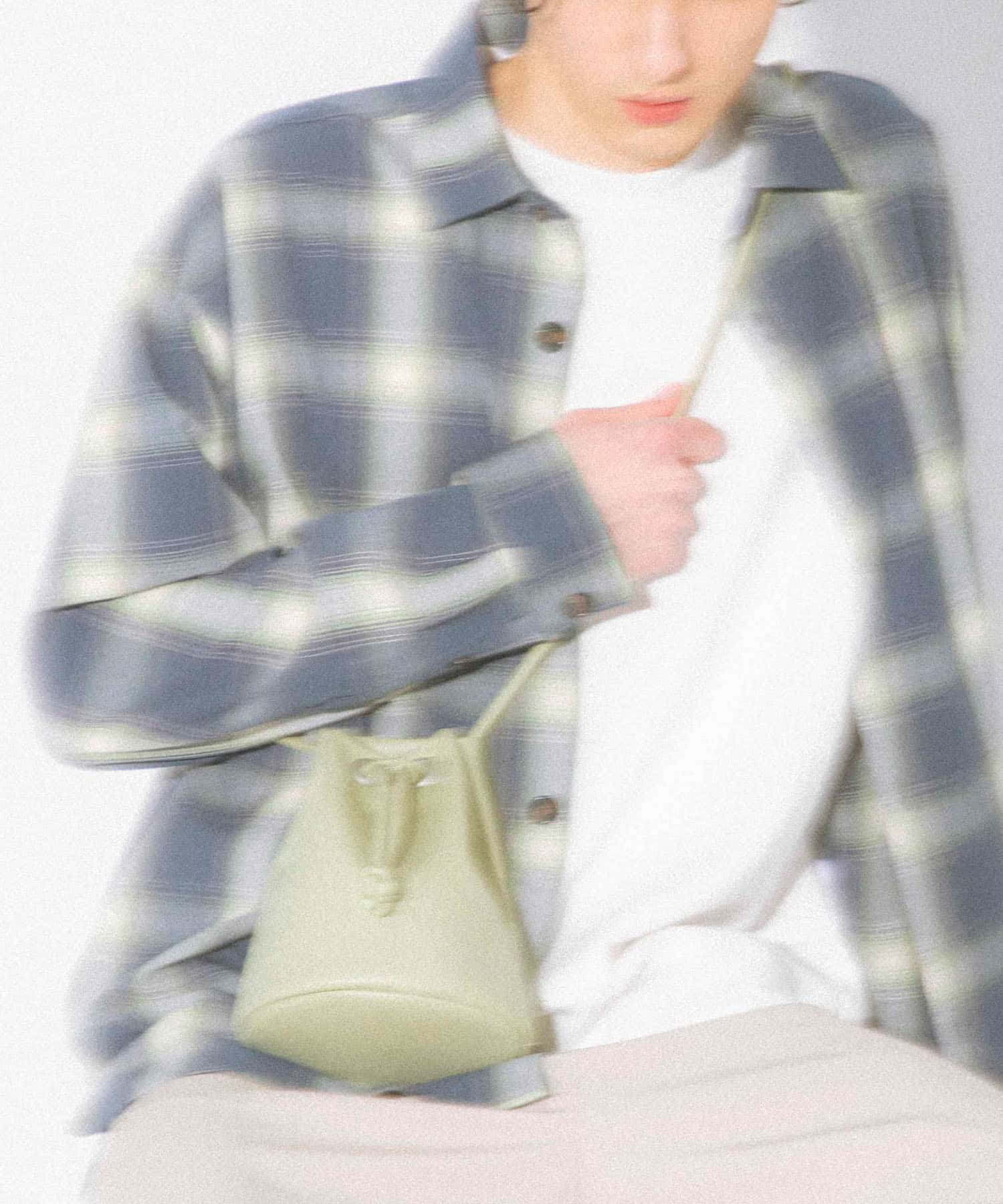 フェイクレザー2WAYキンチャクバッグ MINT one