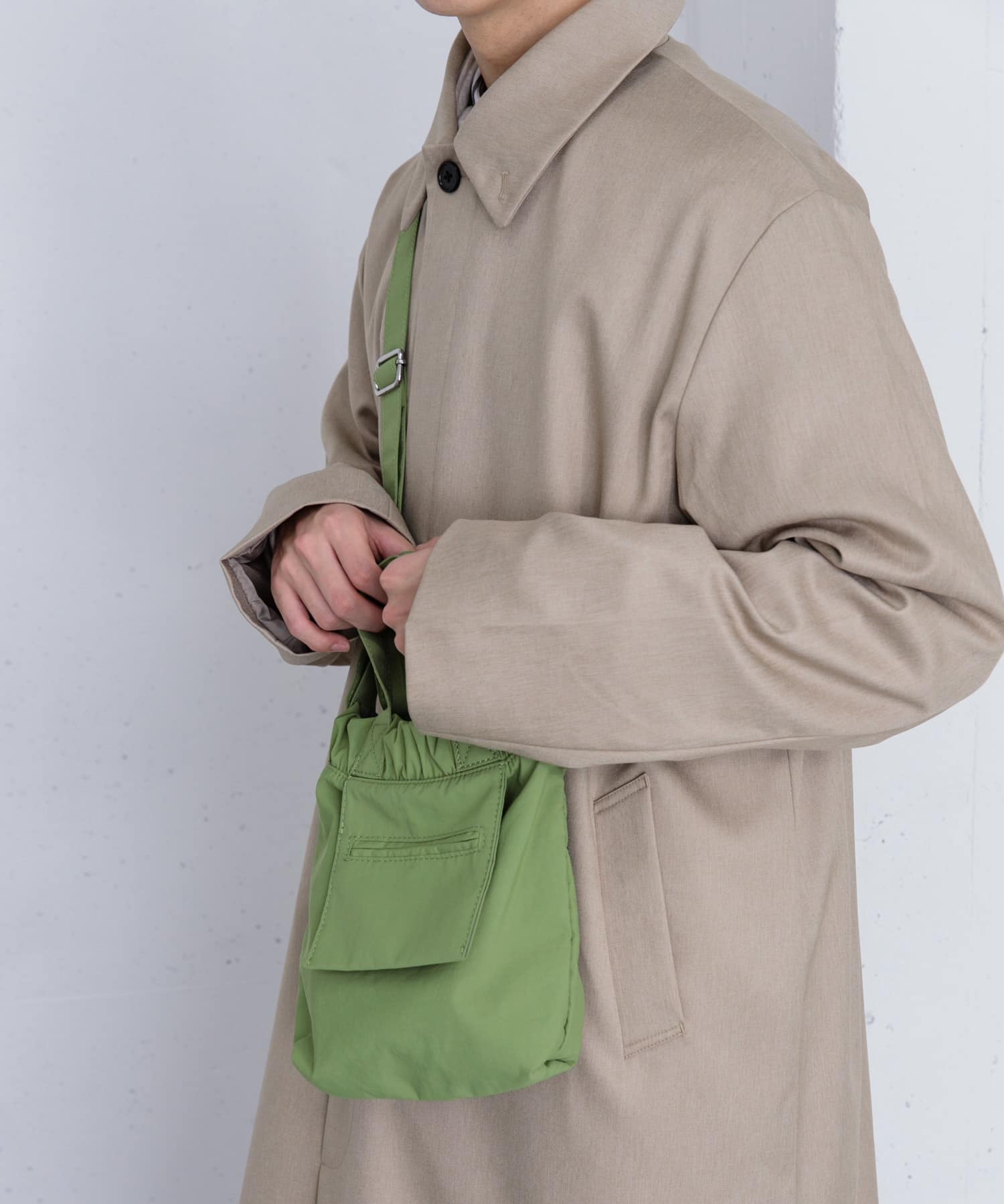ナイロンミニショルダーバッグ GREEN one
