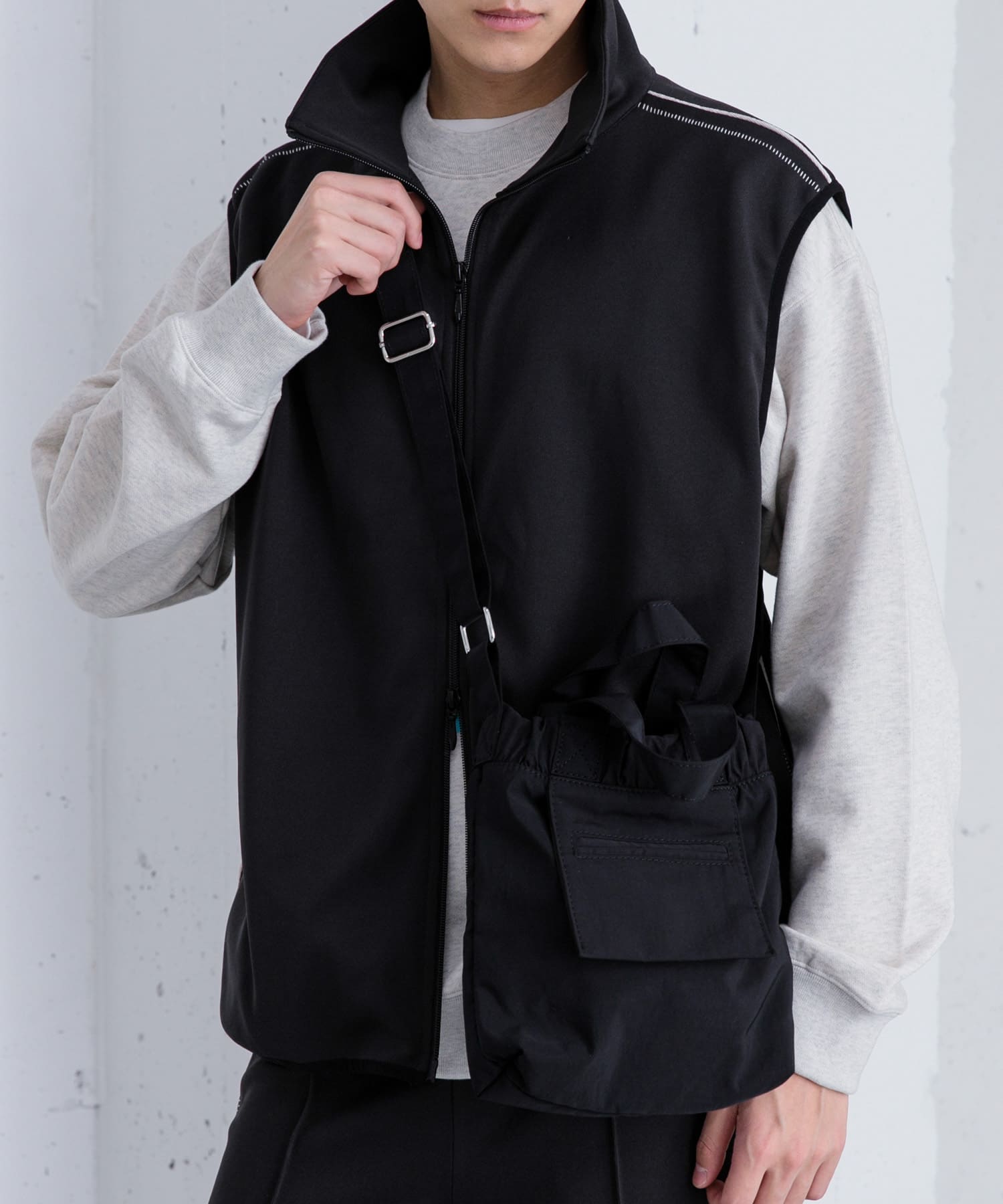 ナイロンミニショルダーバッグ BLACK one