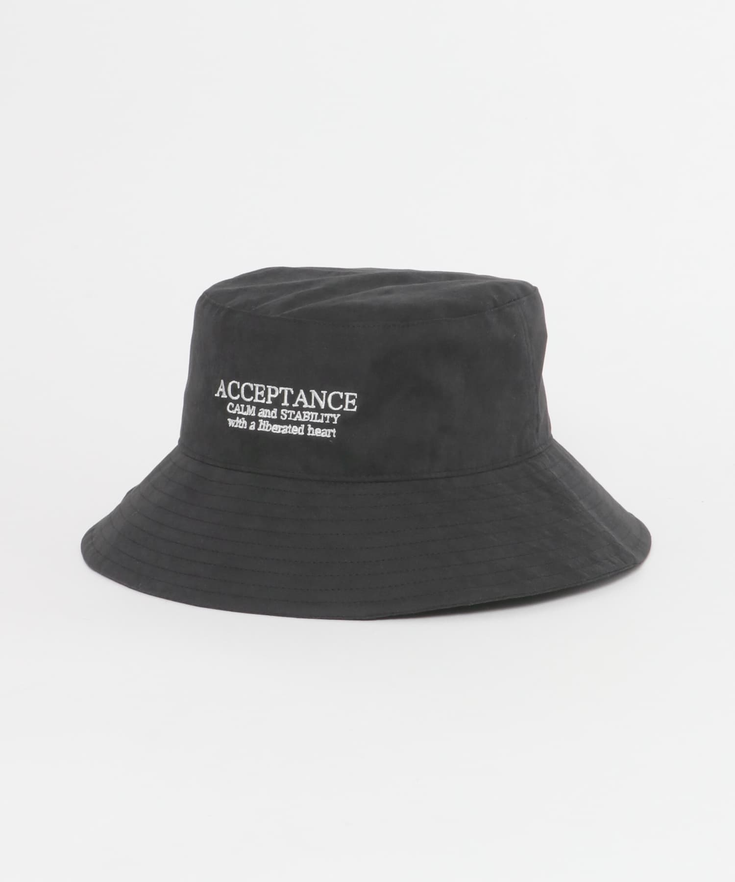 ピーチキモウロゴシシュウバケットハット BLACK one