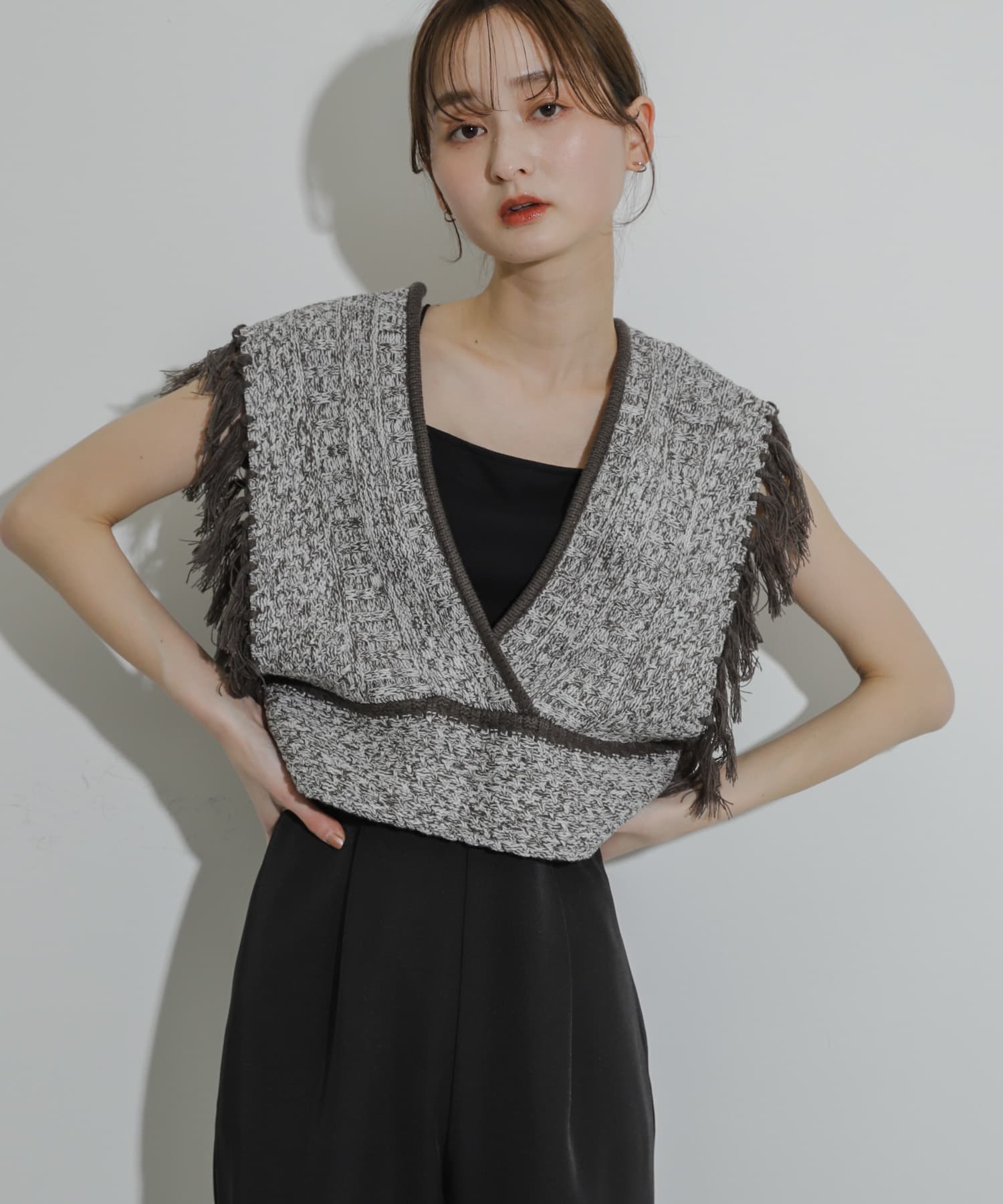 身長：169cm サイズ：one