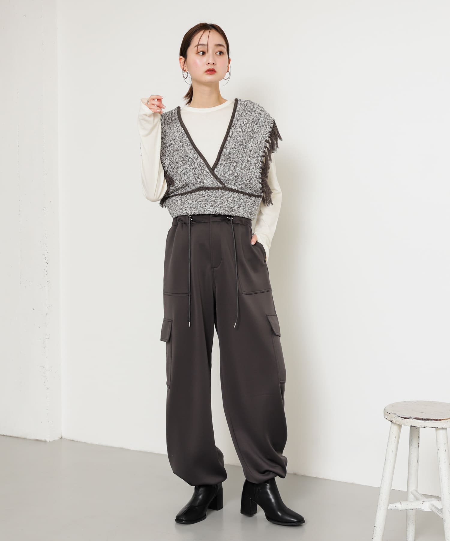 身長：169cm サイズ：one