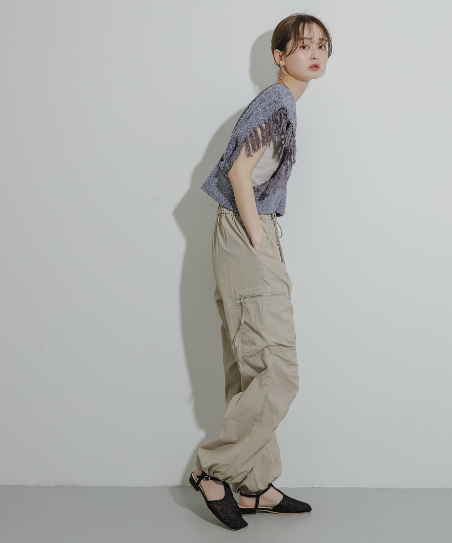 身長：169cm サイズ：one