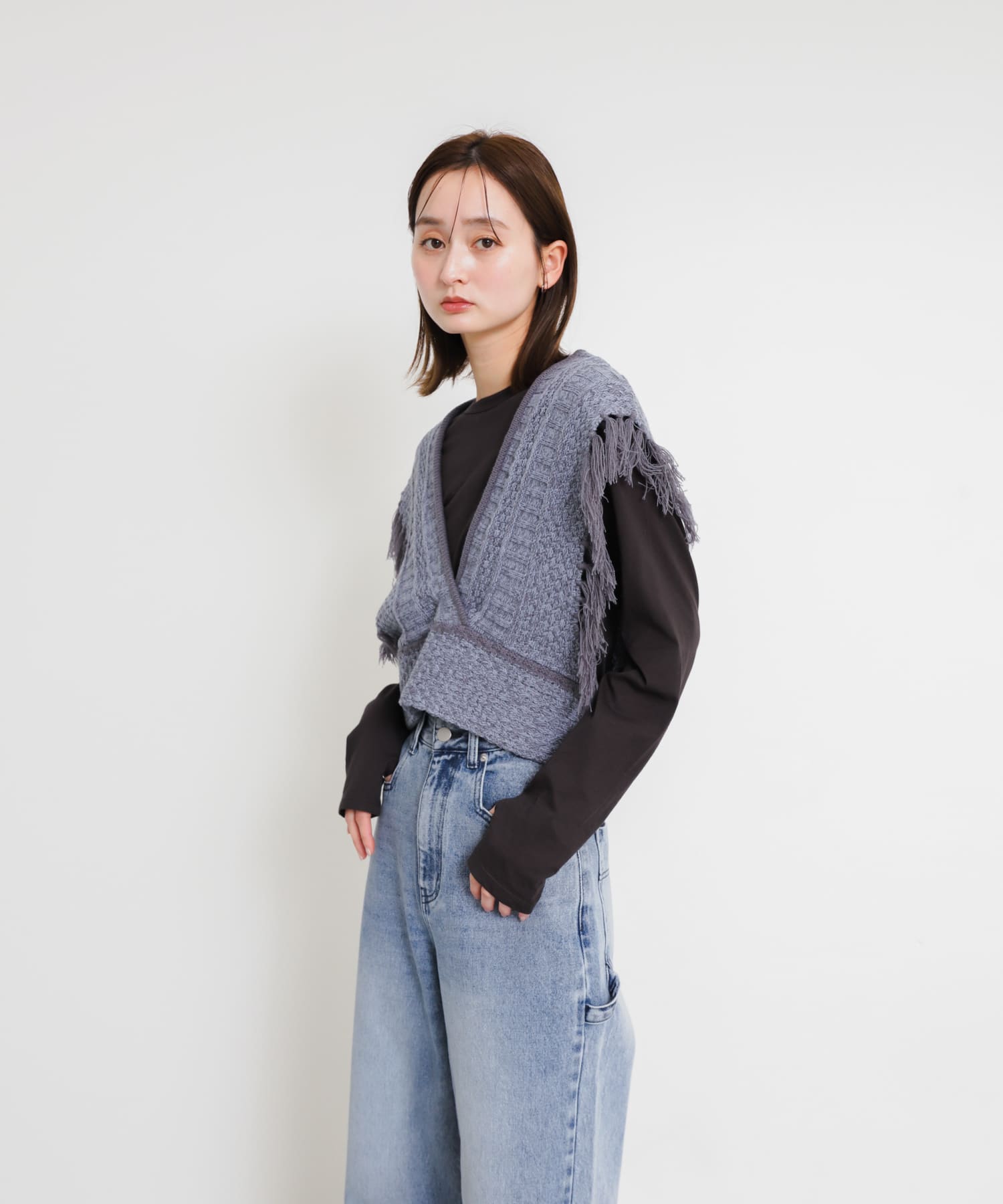 身長：169cm サイズ：one