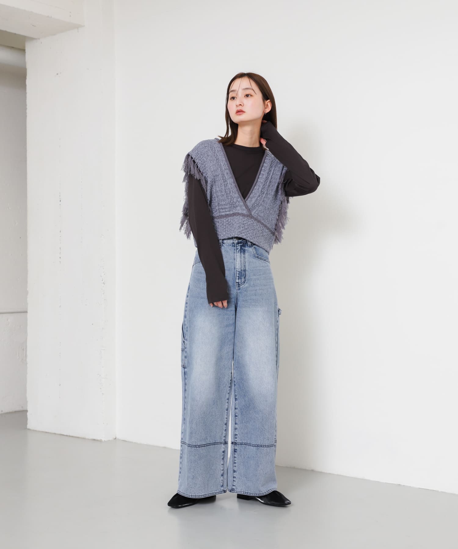 身長：169cm サイズ：one