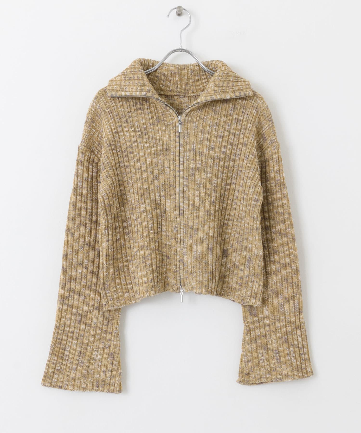 ダブルジップセーター BEIGE one