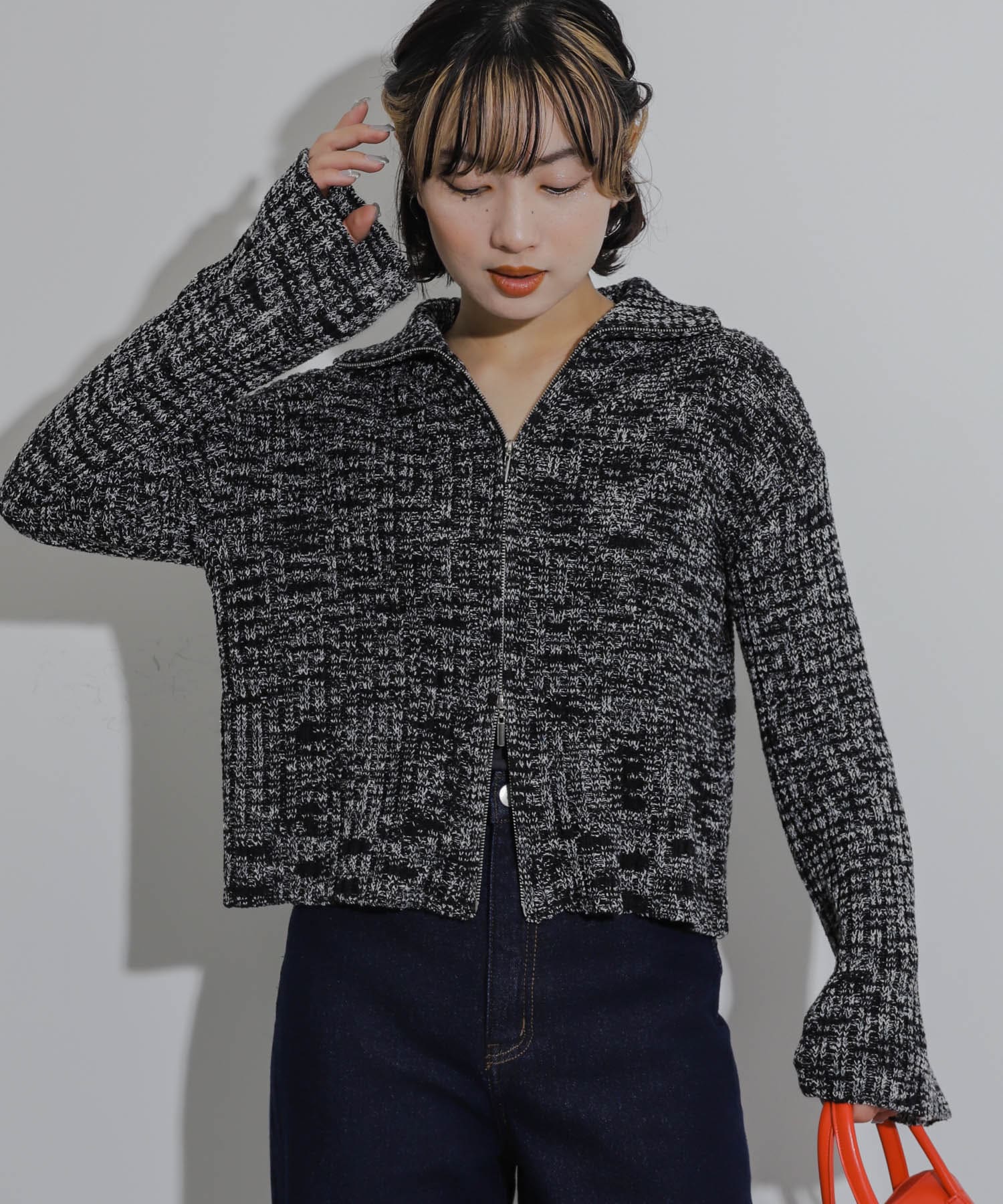 身長：158cm サイズ：one