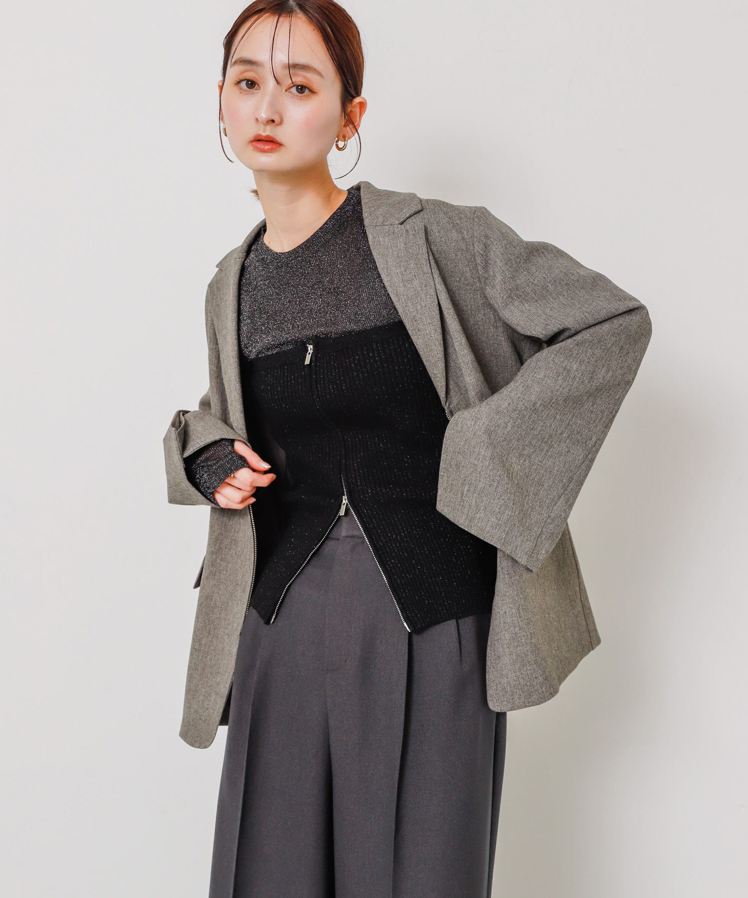 身長：169cm サイズ：one