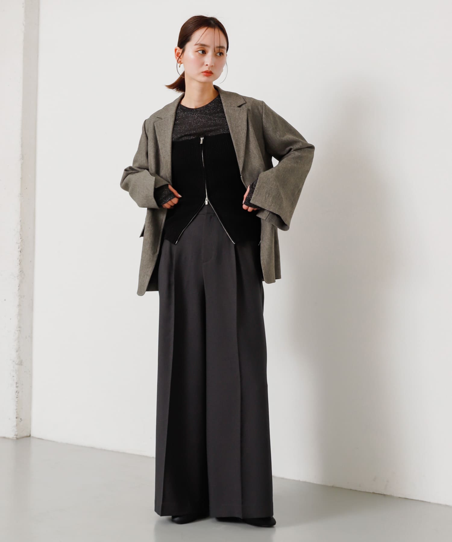 身長：169cm サイズ：one