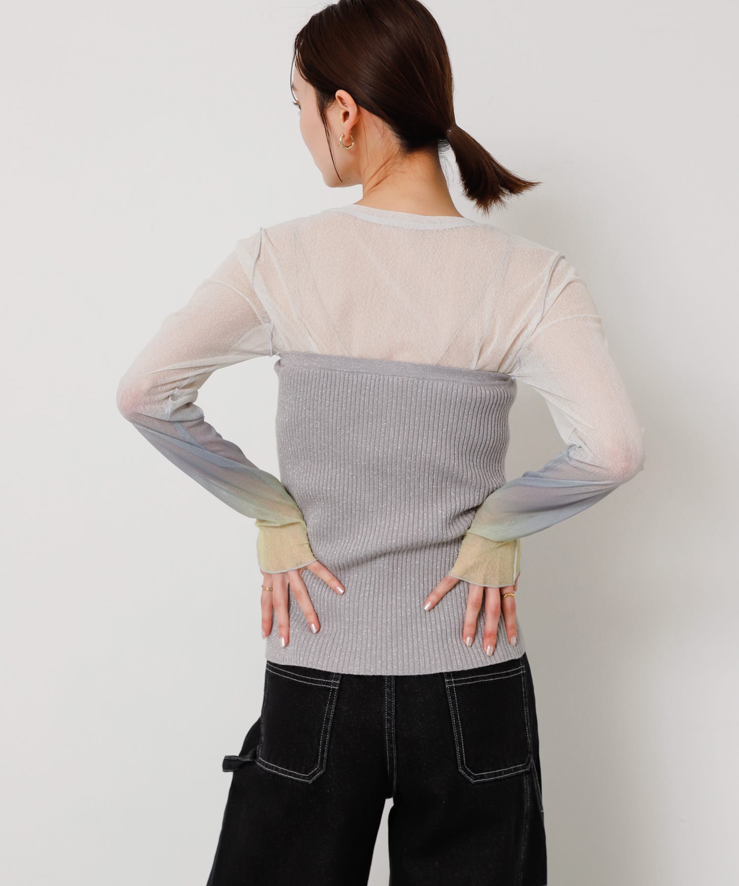 身長：169cm サイズ：one