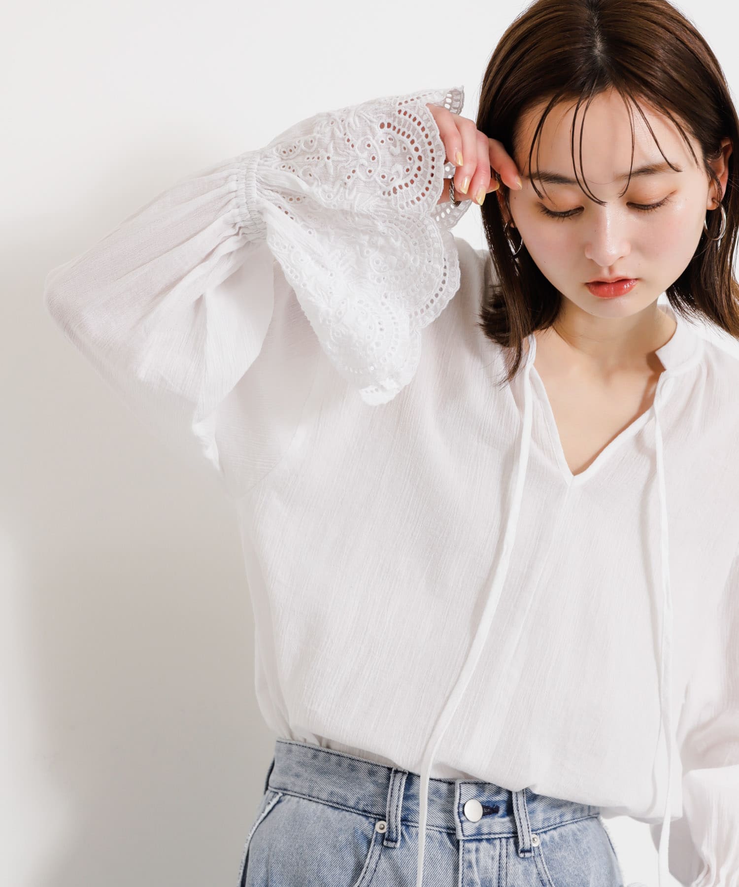 身長：169cm サイズ：one