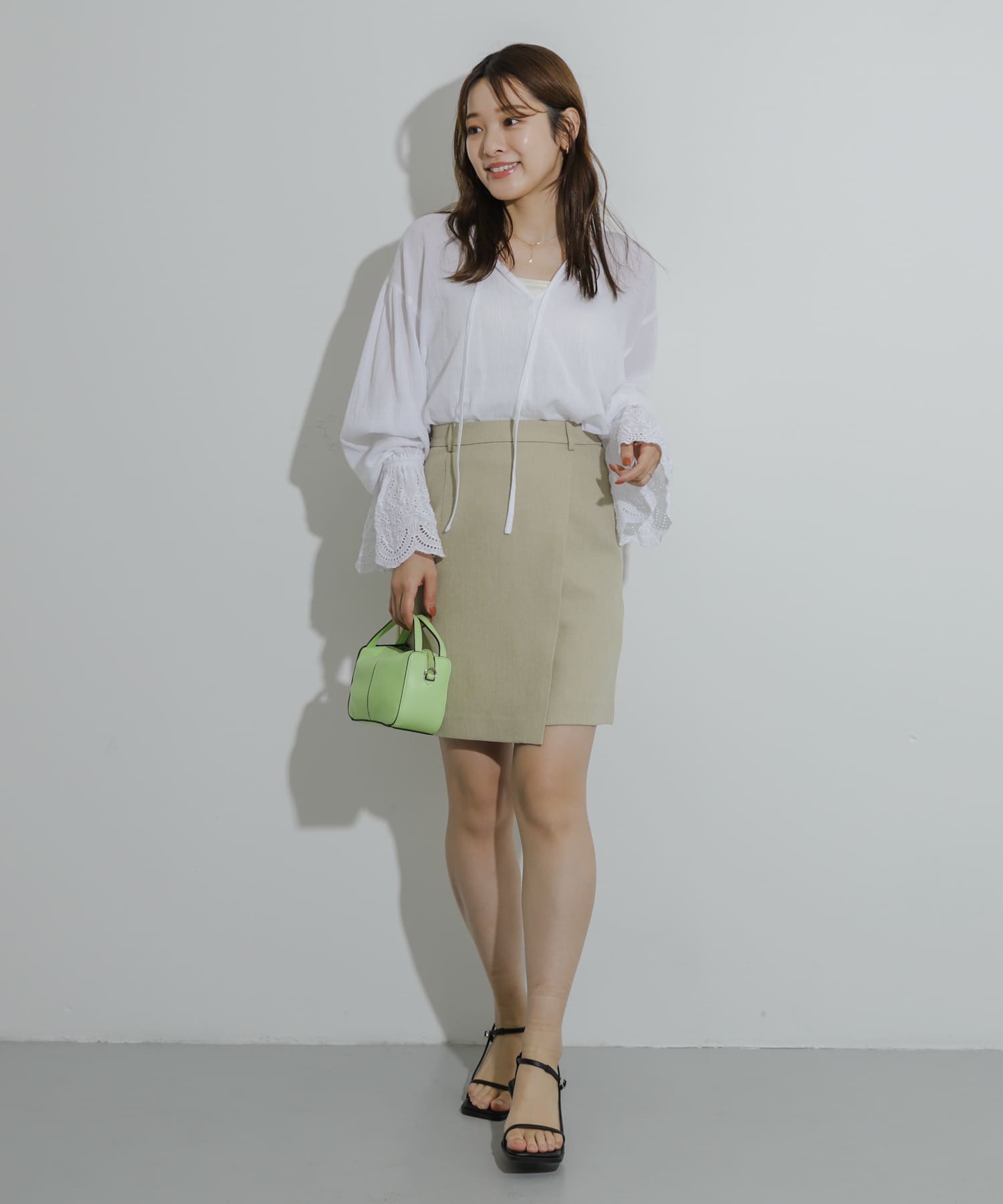 身長：155cm サイズ：one