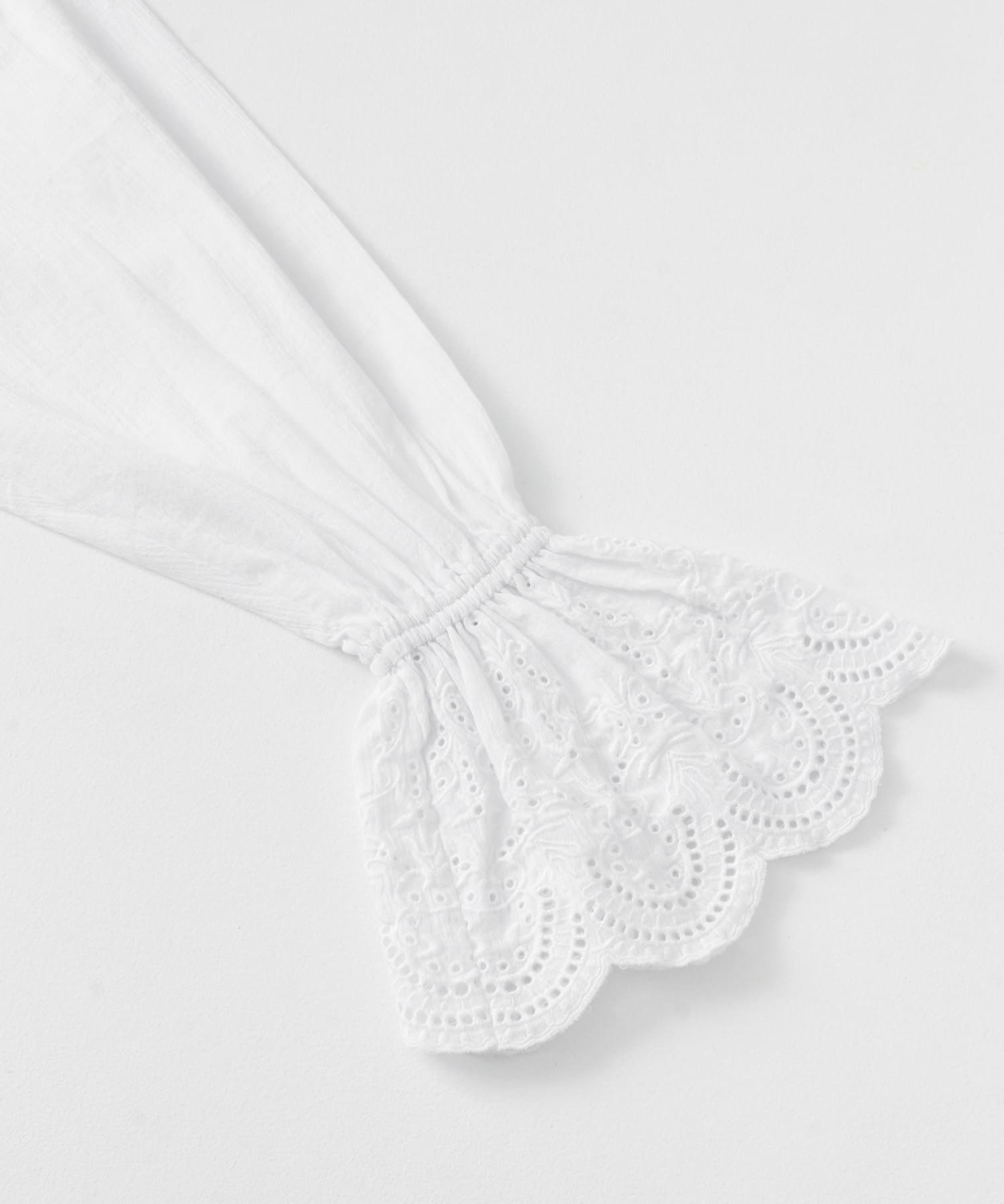 スカラップレースヨウリュウブラウス OFF WHITE one