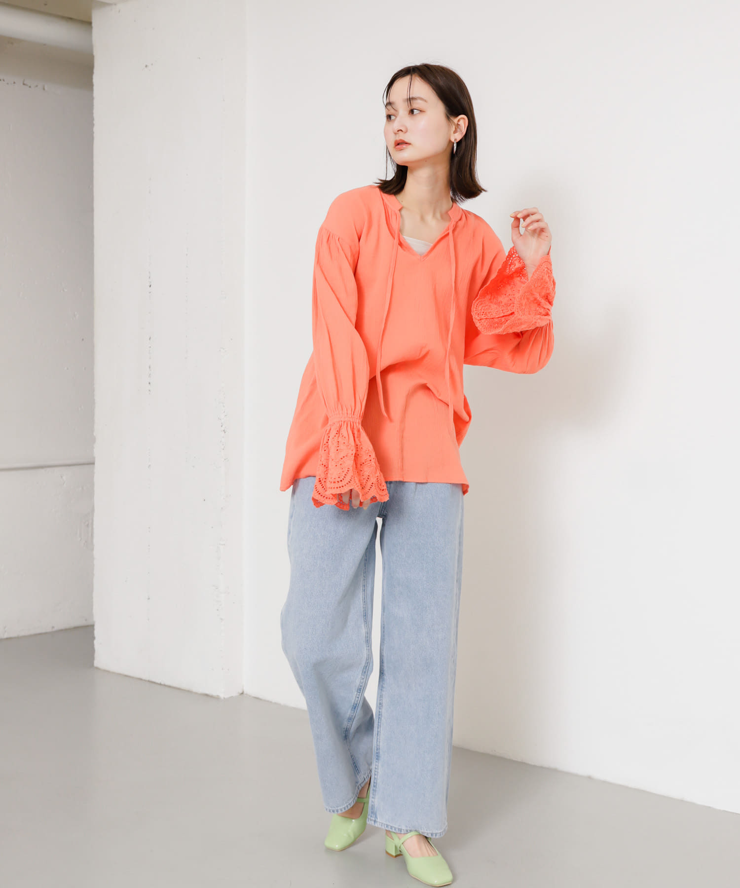 身長：169cm サイズ：one