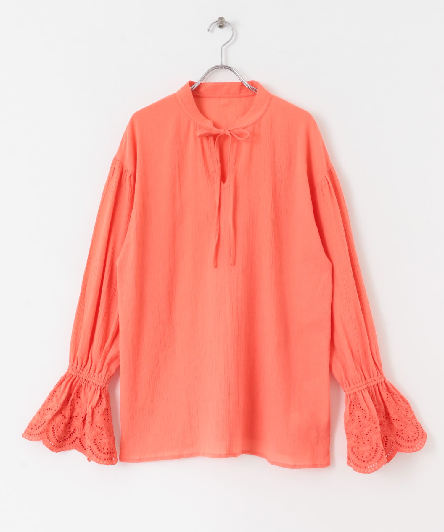 スカラップレースヨウリュウブラウス CORAL one