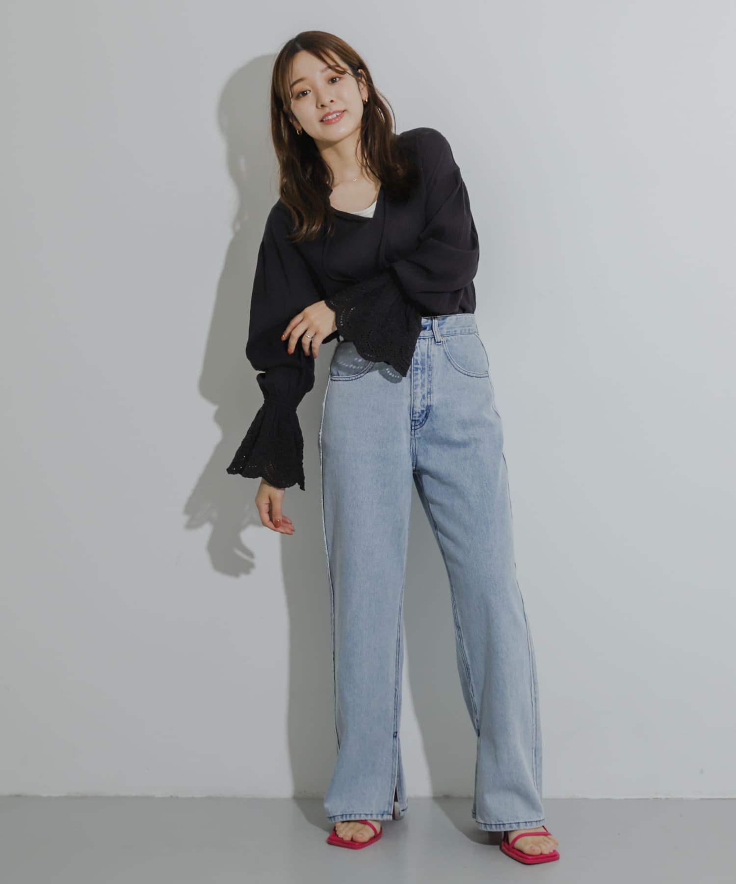 身長：155cm サイズ：one