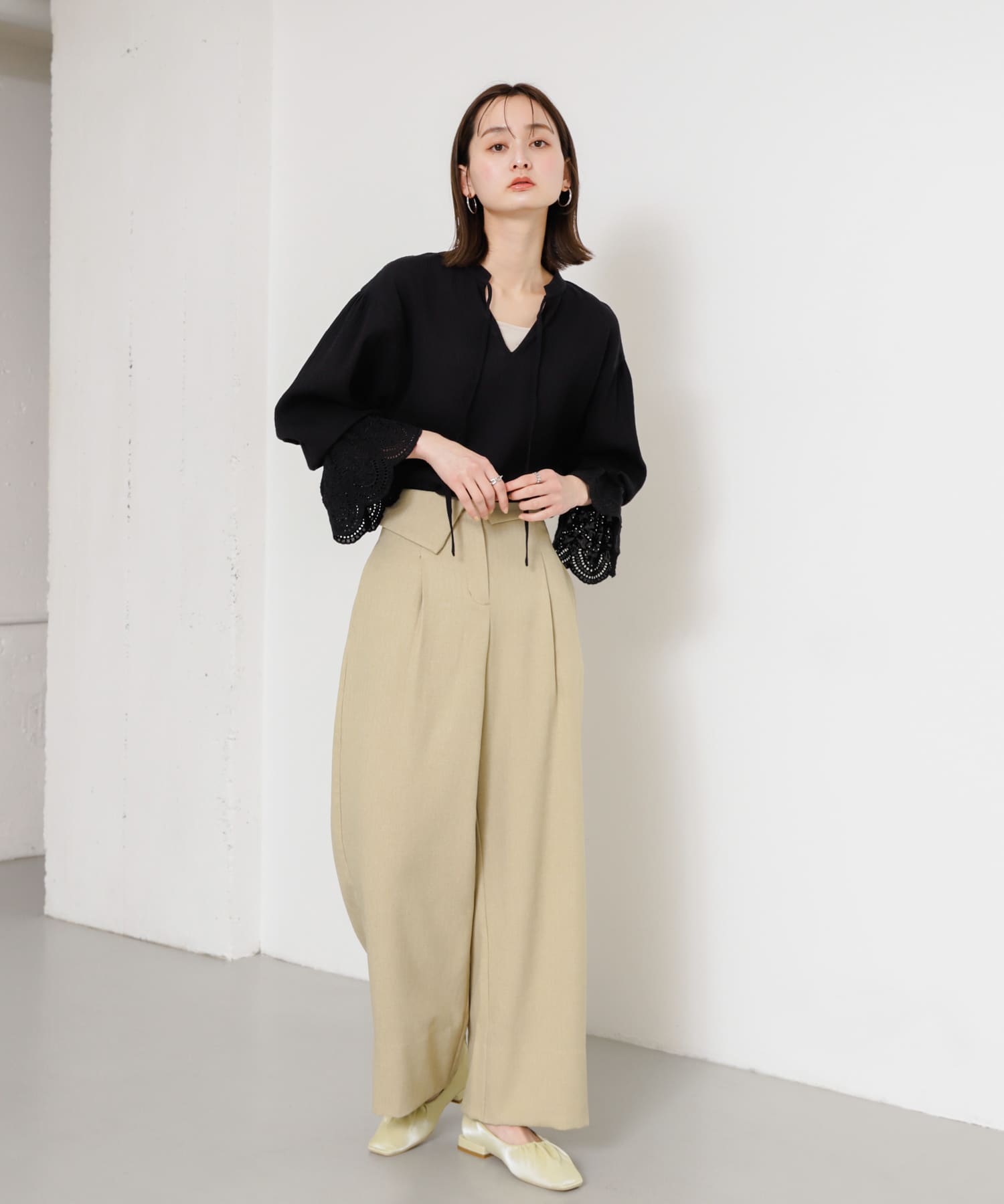 身長：169cm サイズ：one