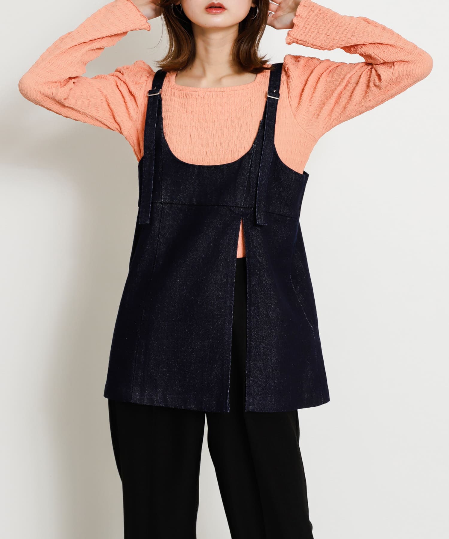 身長：169cm サイズ：one