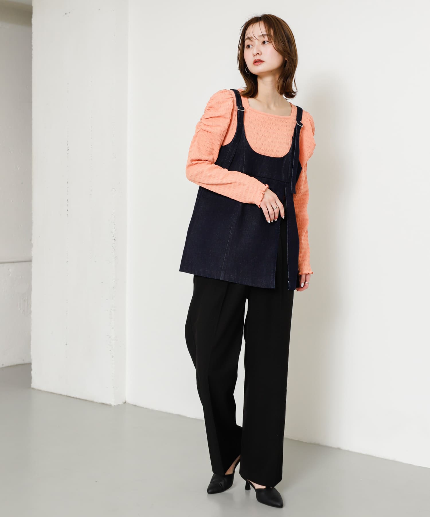 デニムキャミソールトップ(one ONE WASH): トップス｜URBAN RESEARCH