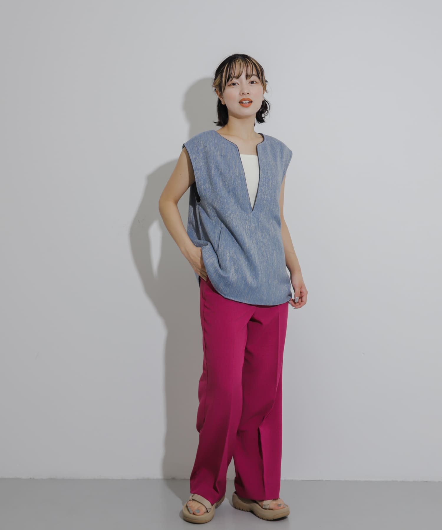 身長：158cm サイズ：one