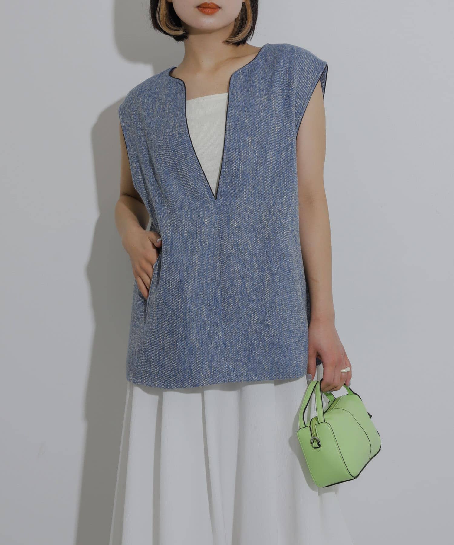 身長：158cm サイズ：one