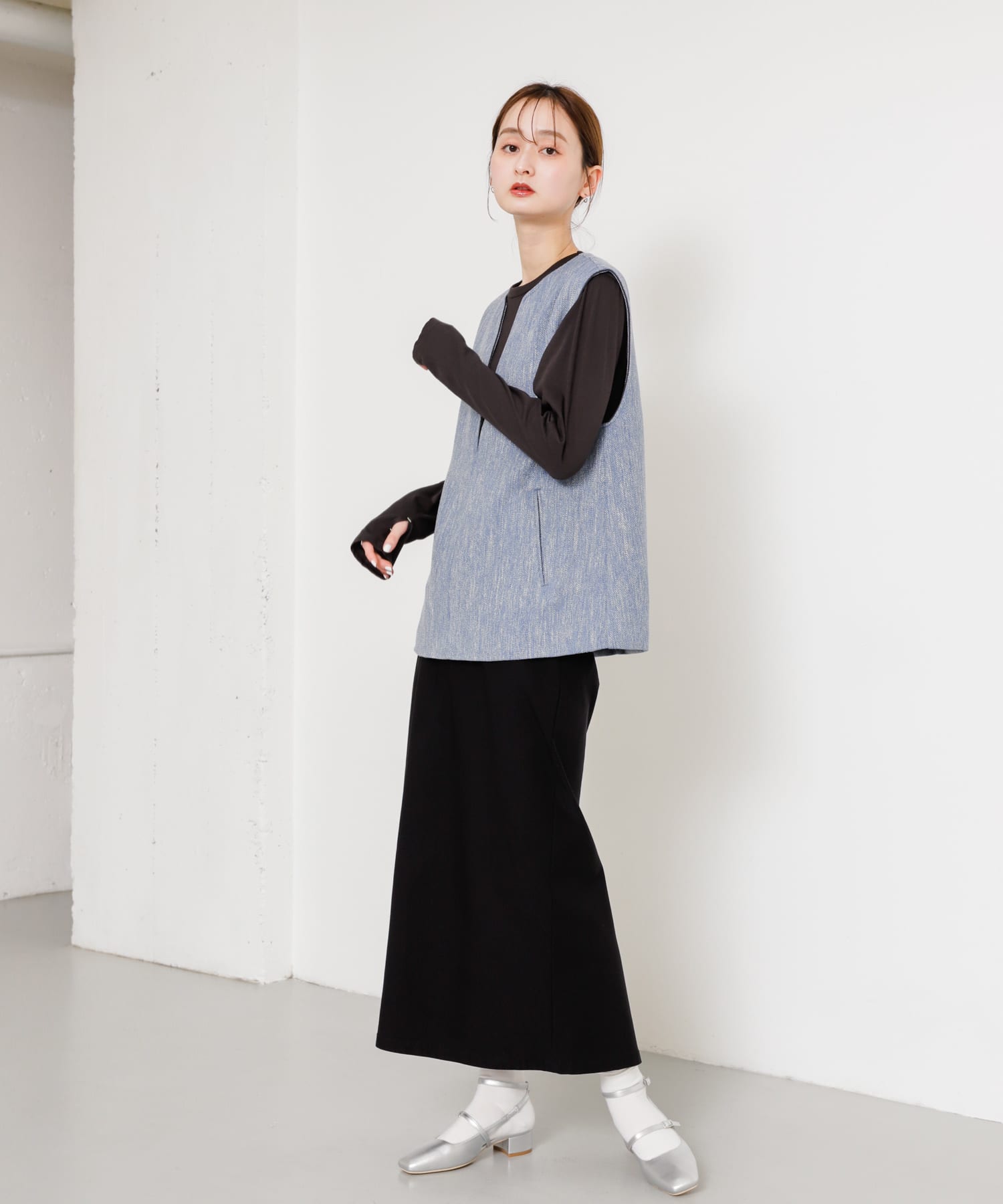 身長：169cm サイズ：one