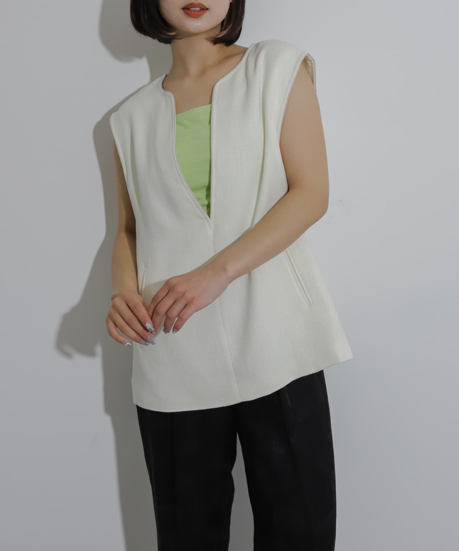 身長：158cm サイズ：one