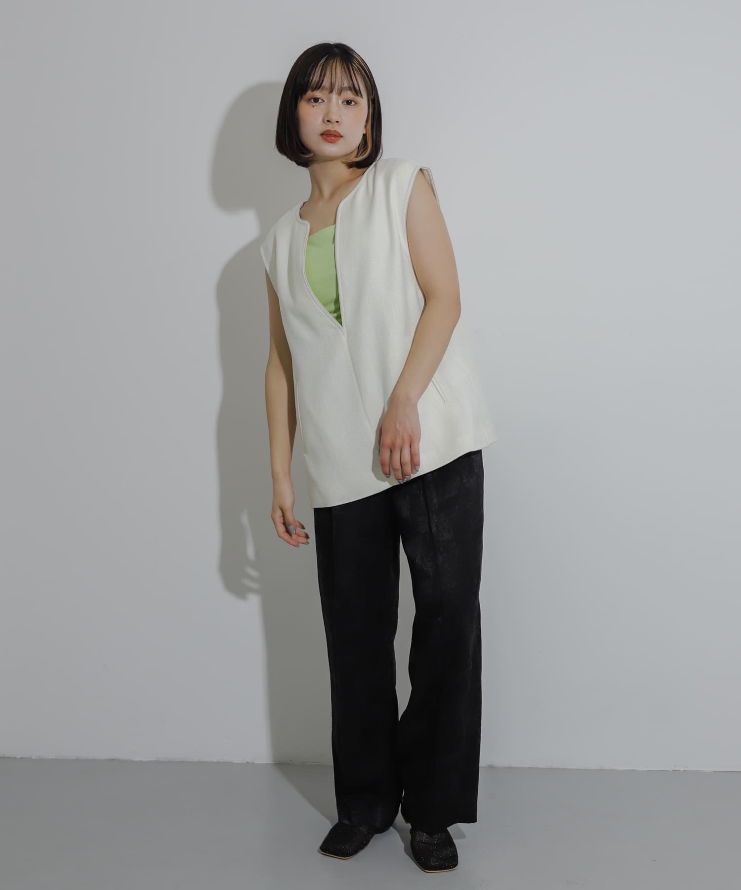 身長：158cm サイズ：one