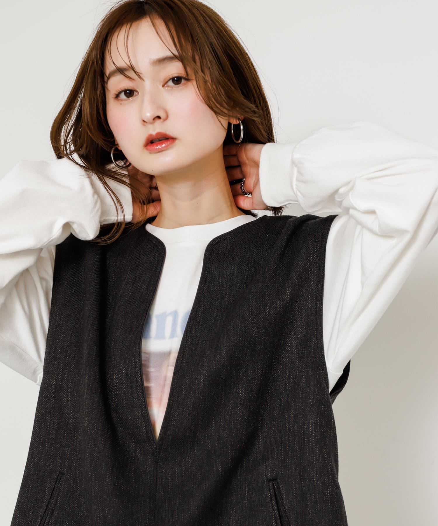 身長：169cm サイズ：one