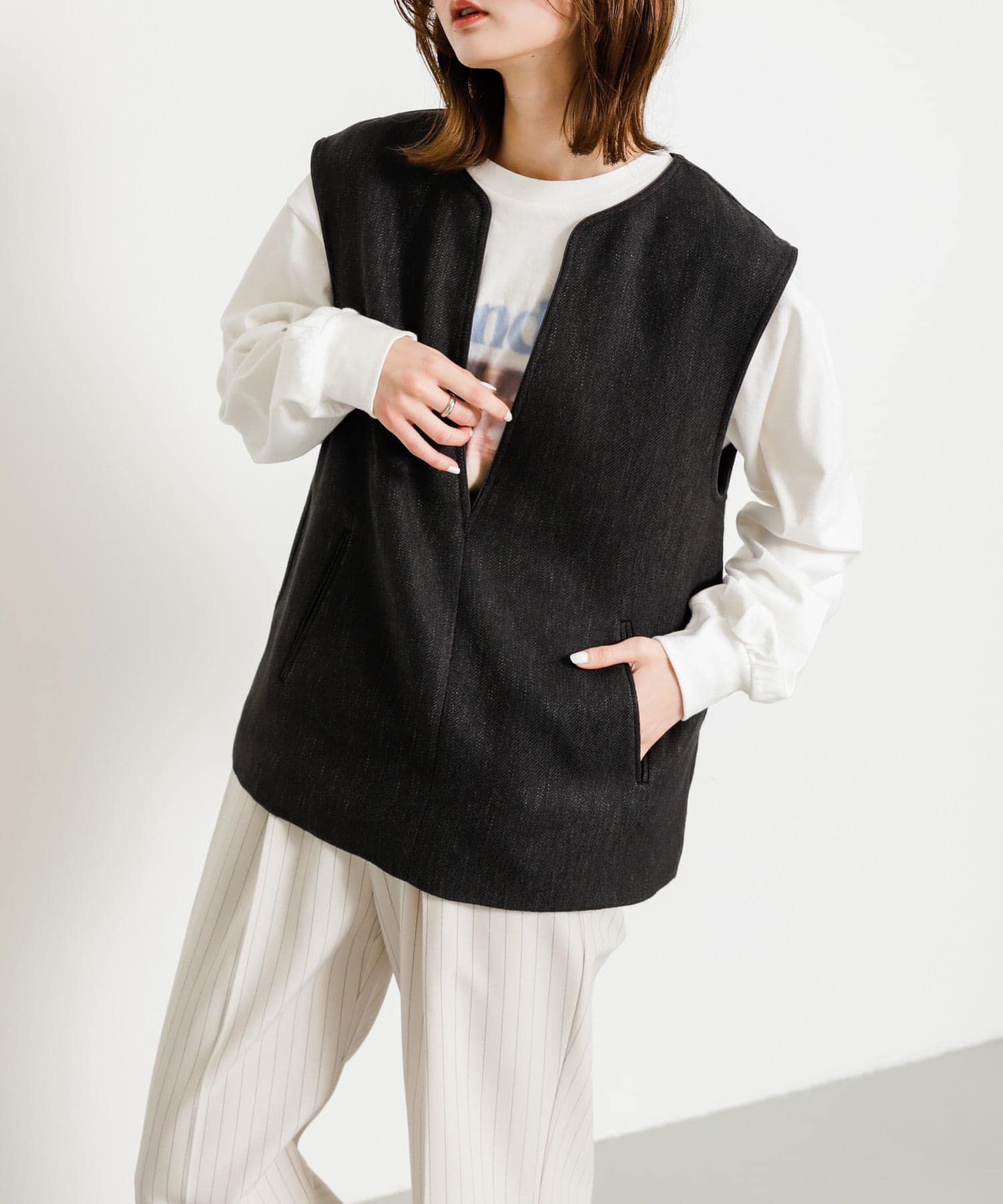 身長：169cm サイズ：one