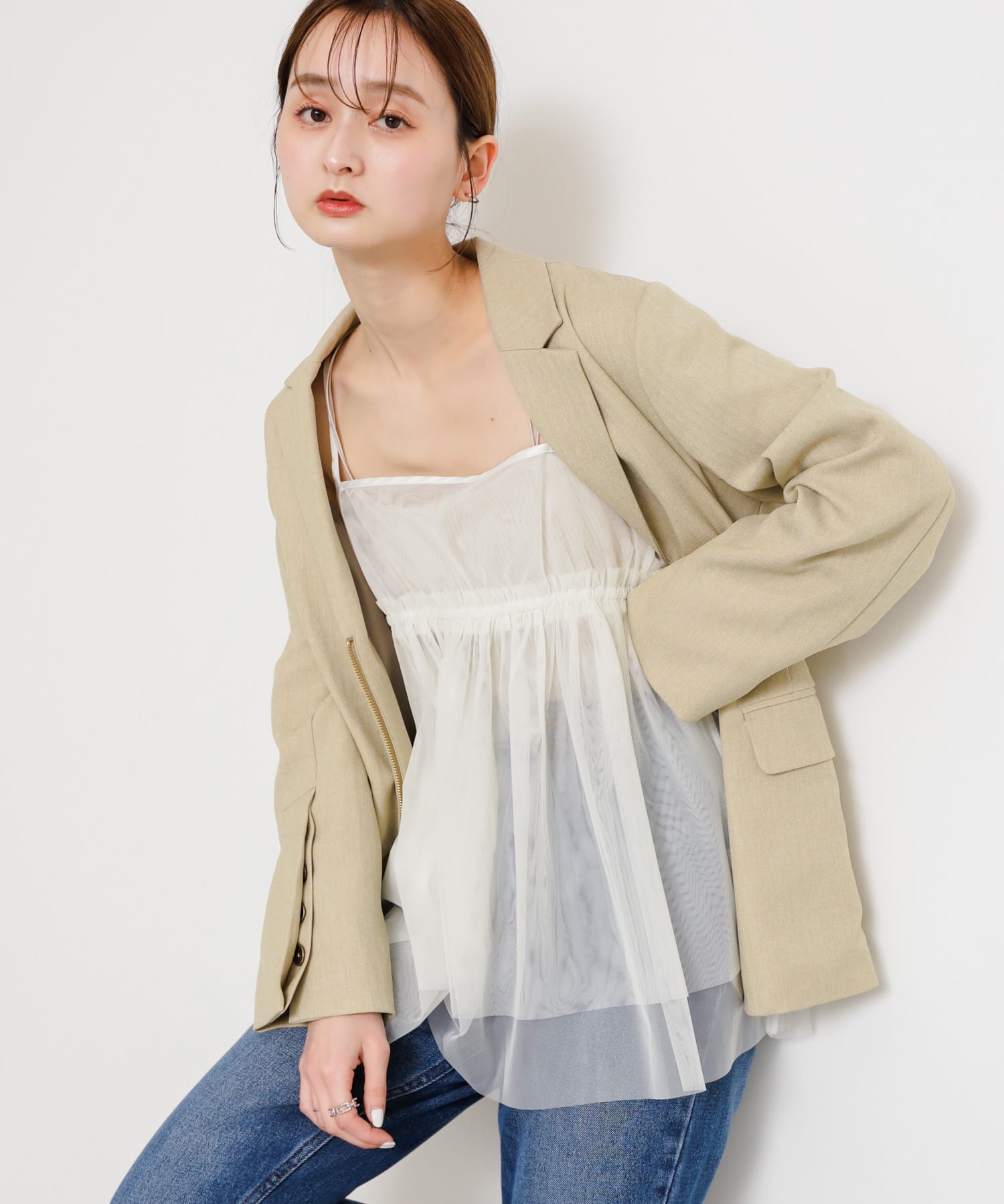 身長：169cm サイズ：one