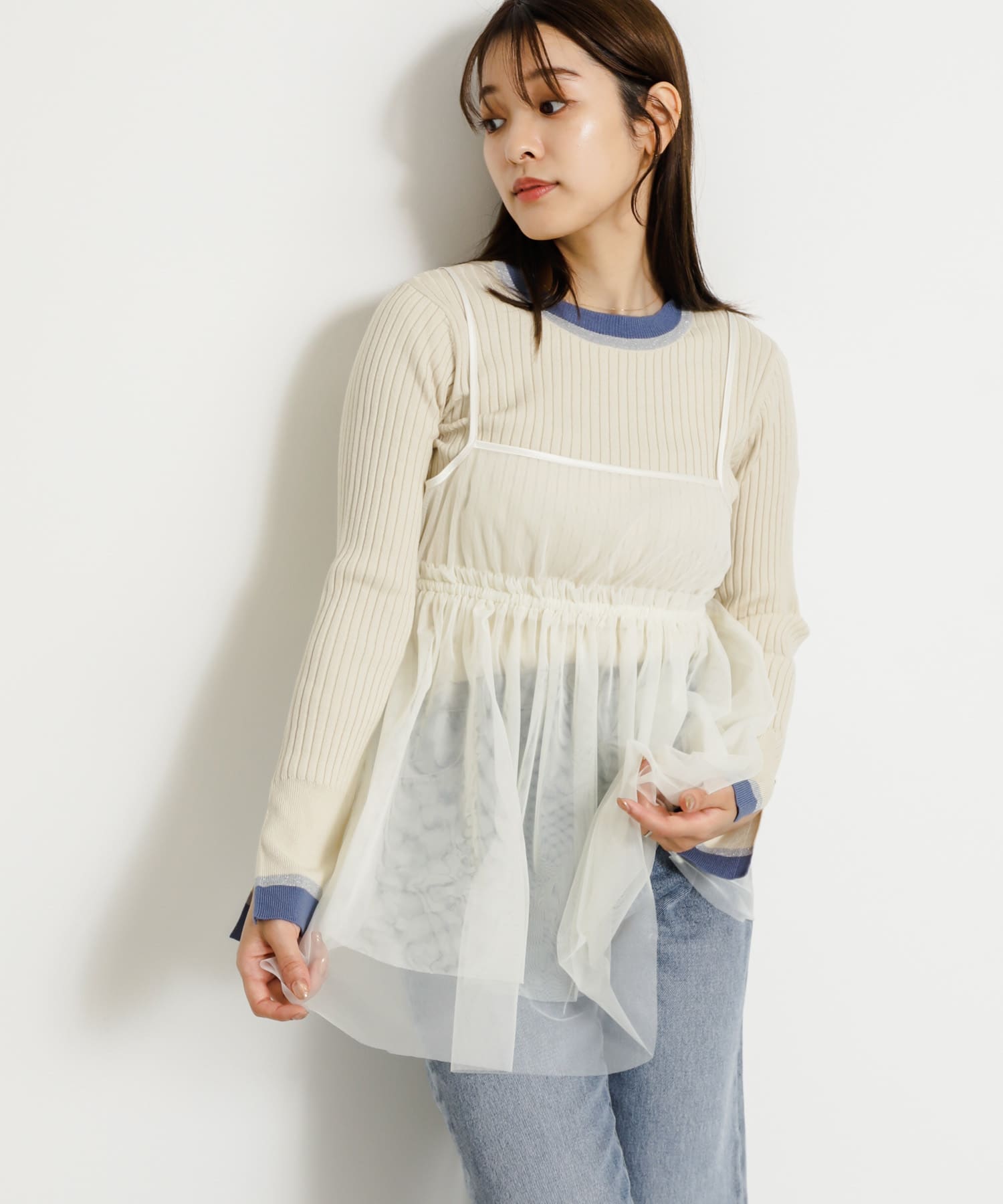 身長：155cm サイズ：one
