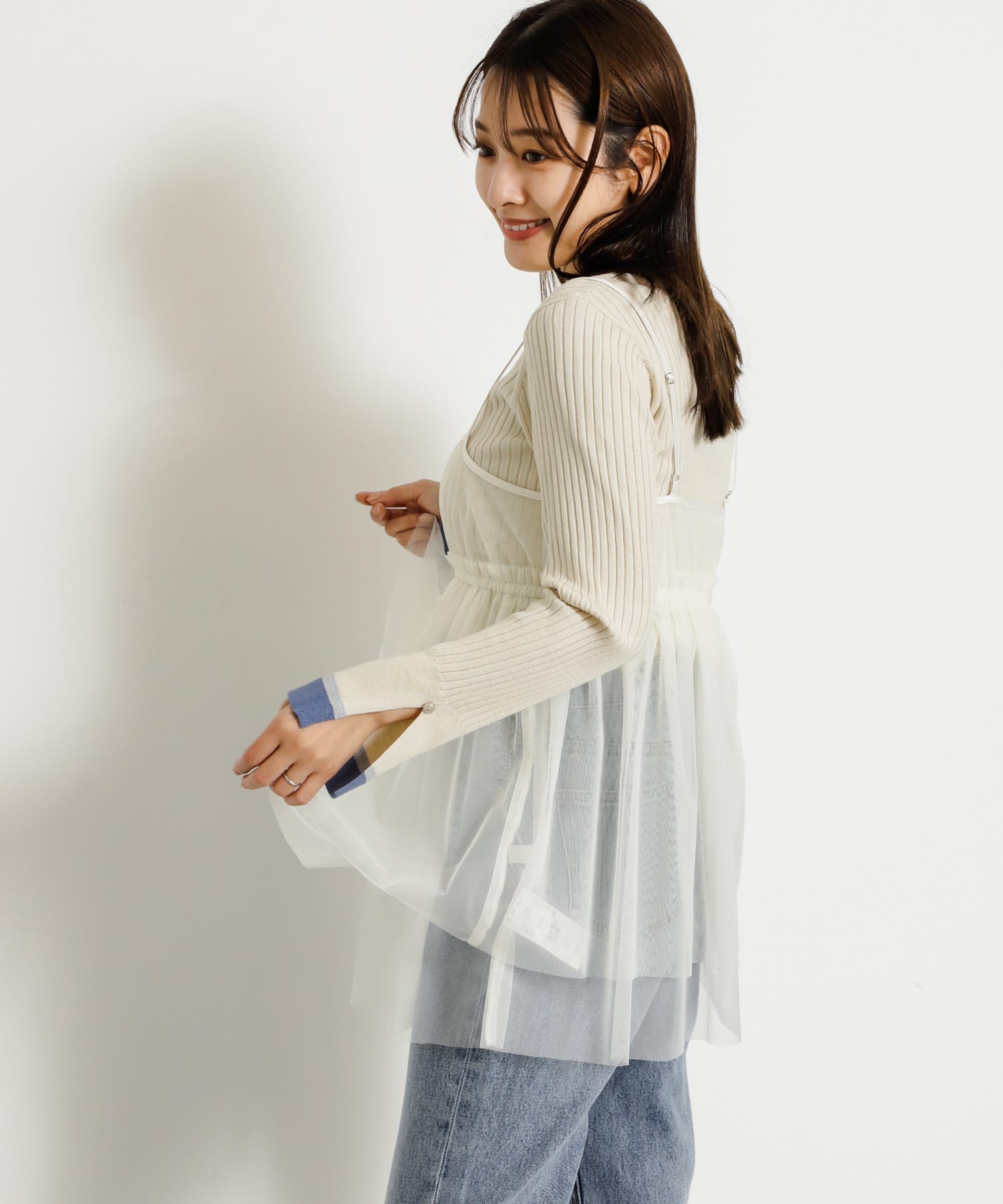 身長：155cm サイズ：one