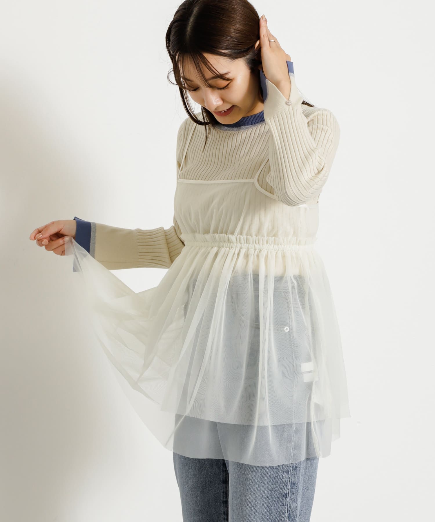 身長：155cm サイズ：one