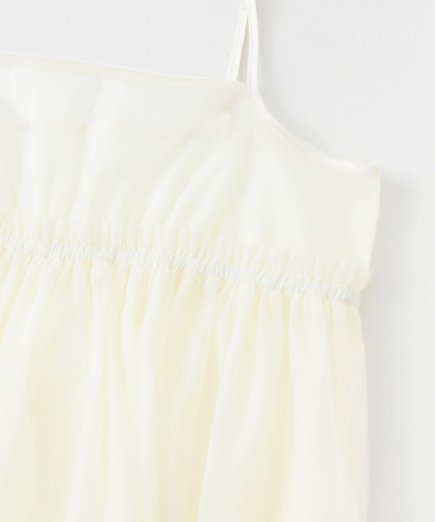 チュールキャミソールトップ OFF WHITE one