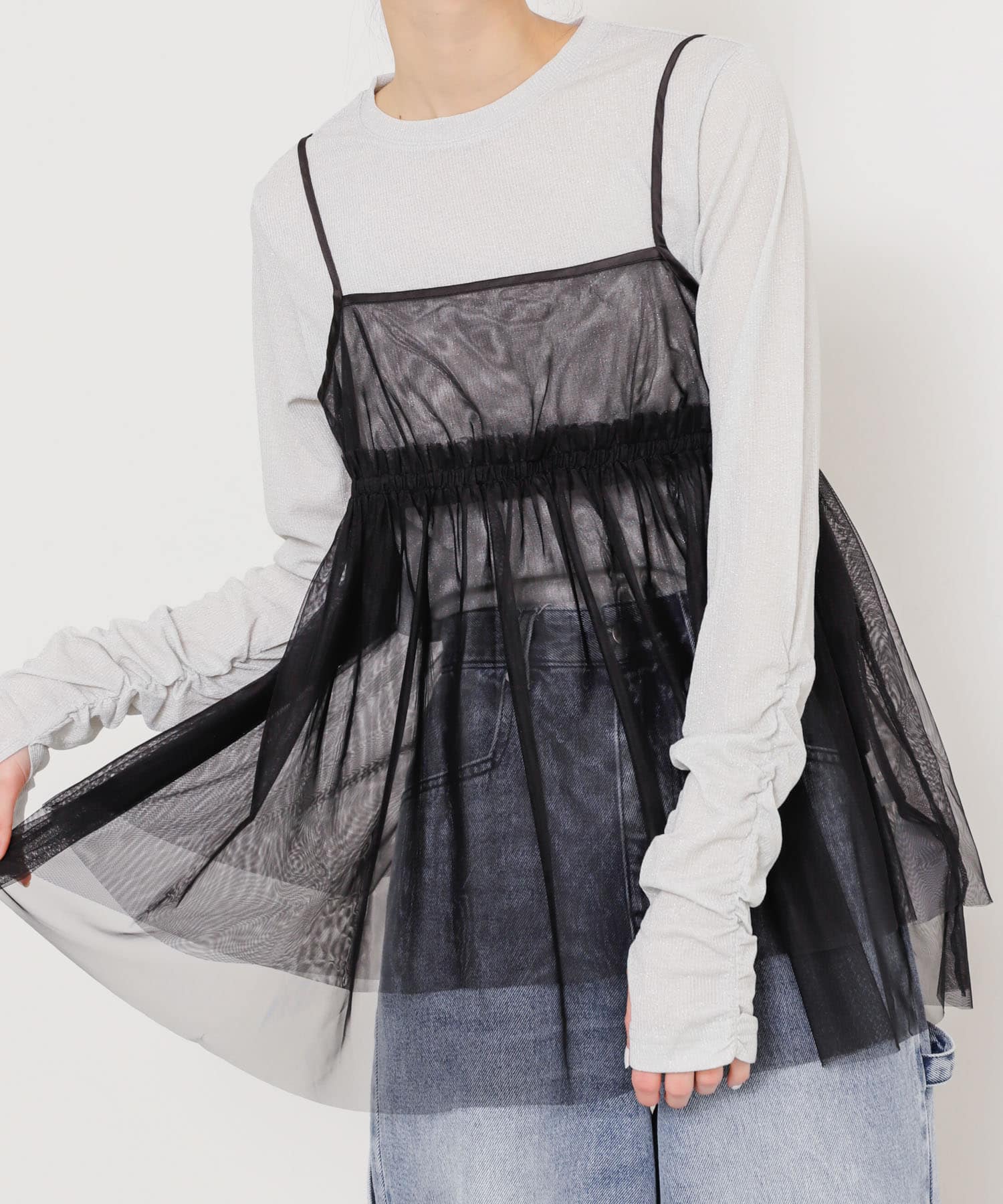 身長：169cm サイズ：one