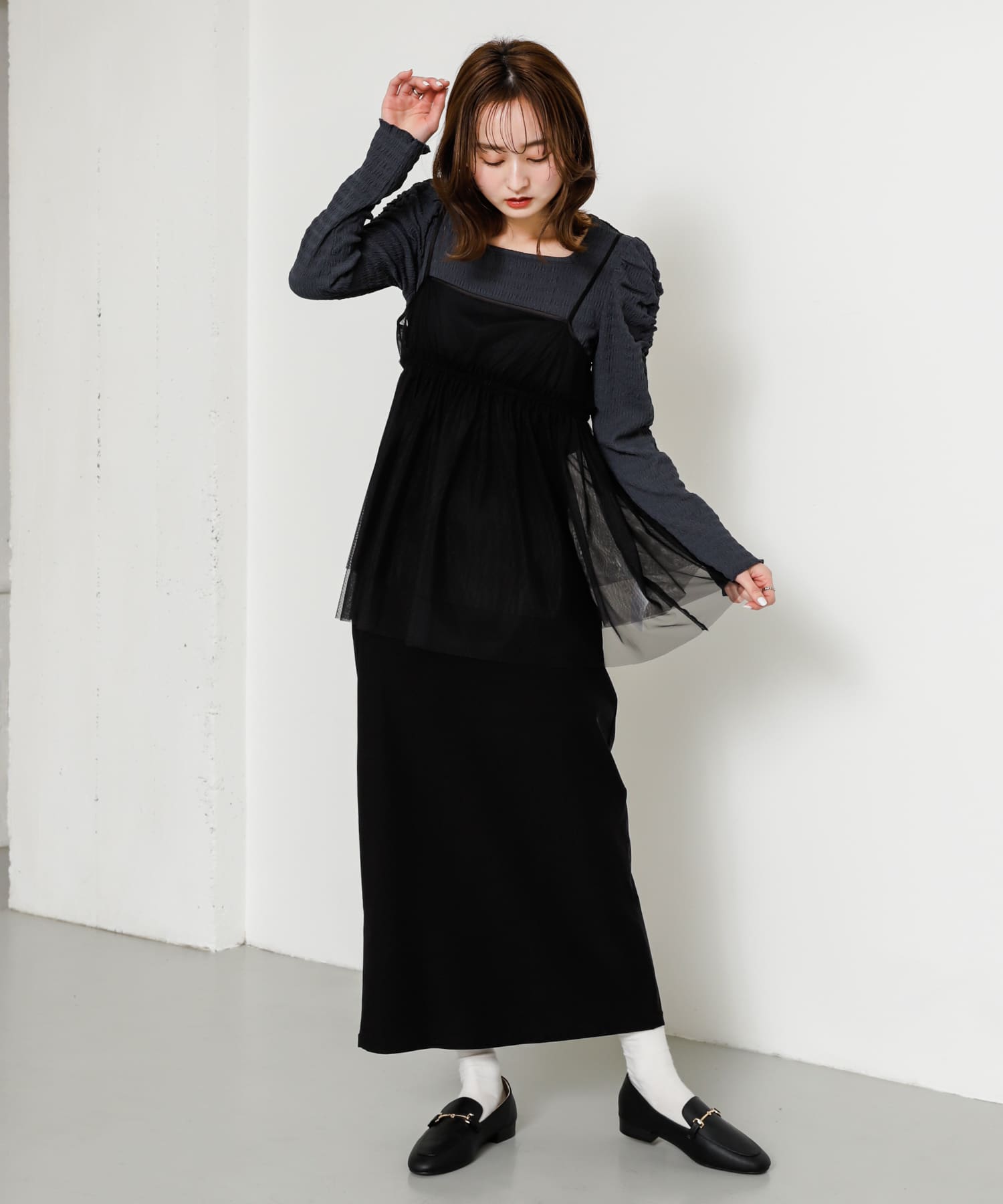 身長：169cm サイズ：one