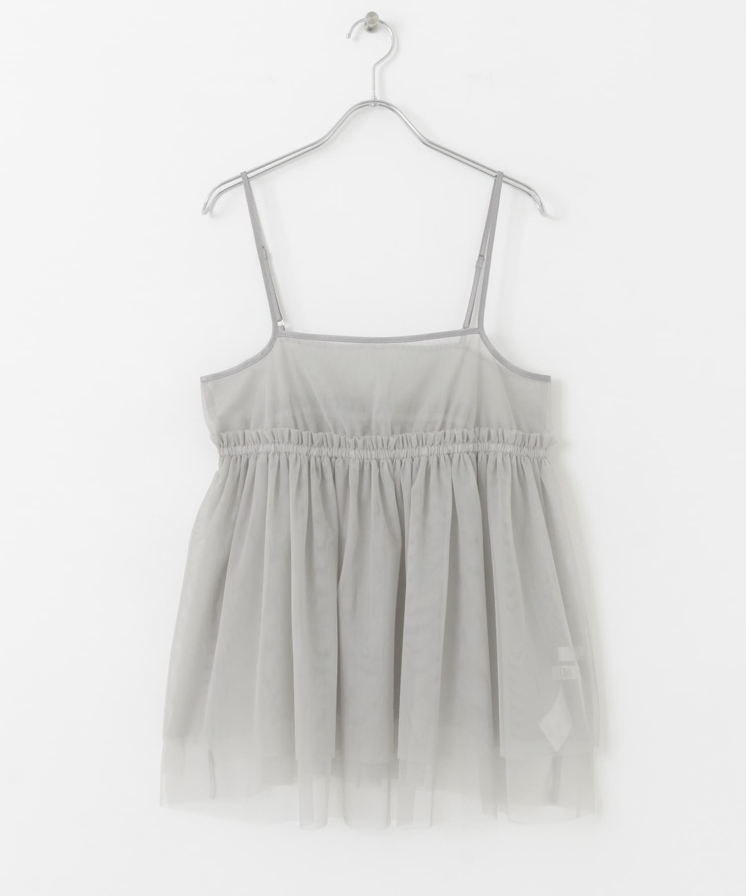 チュールキャミソールトップ GRAY one
