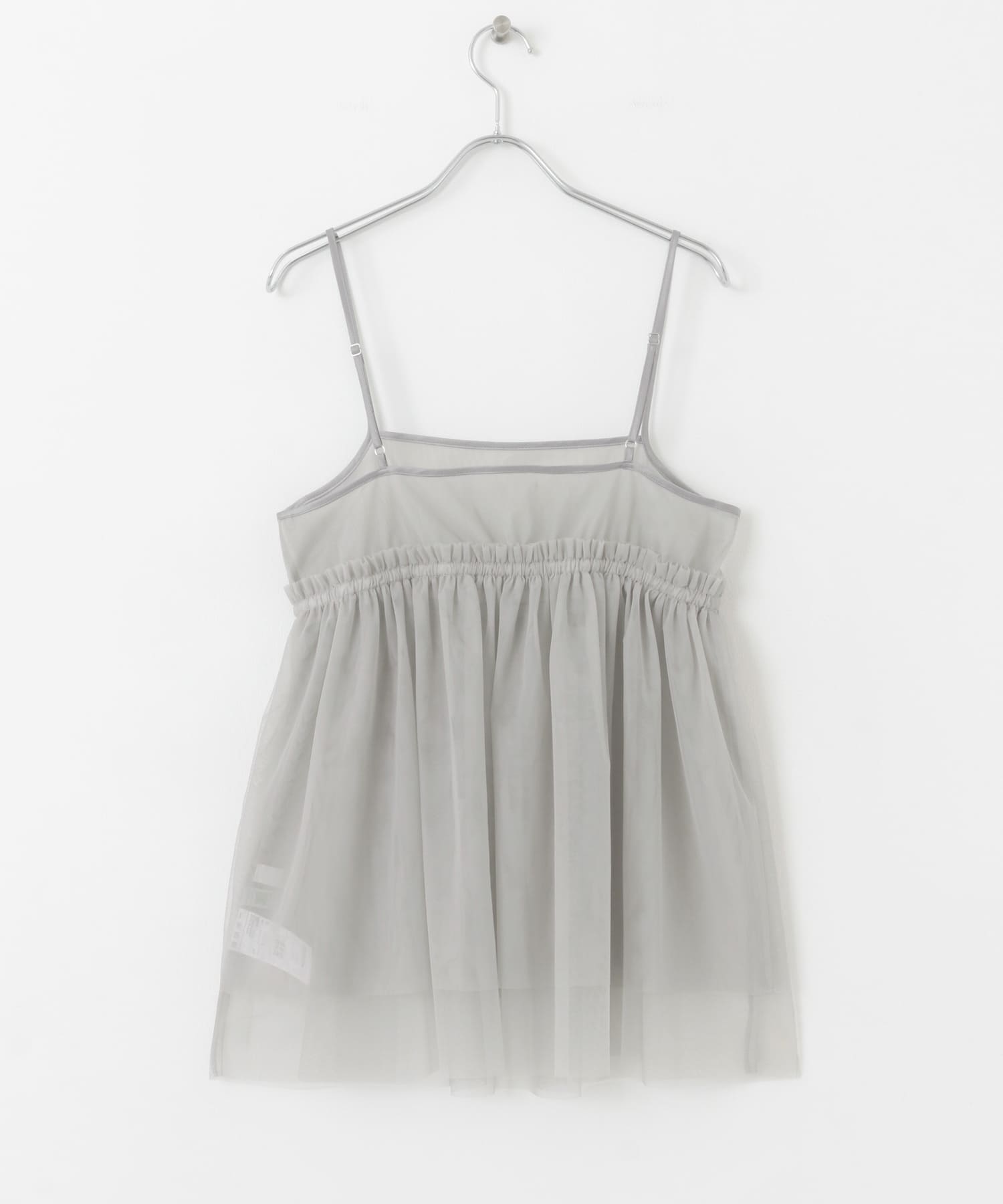 チュールキャミソールトップ GRAY one