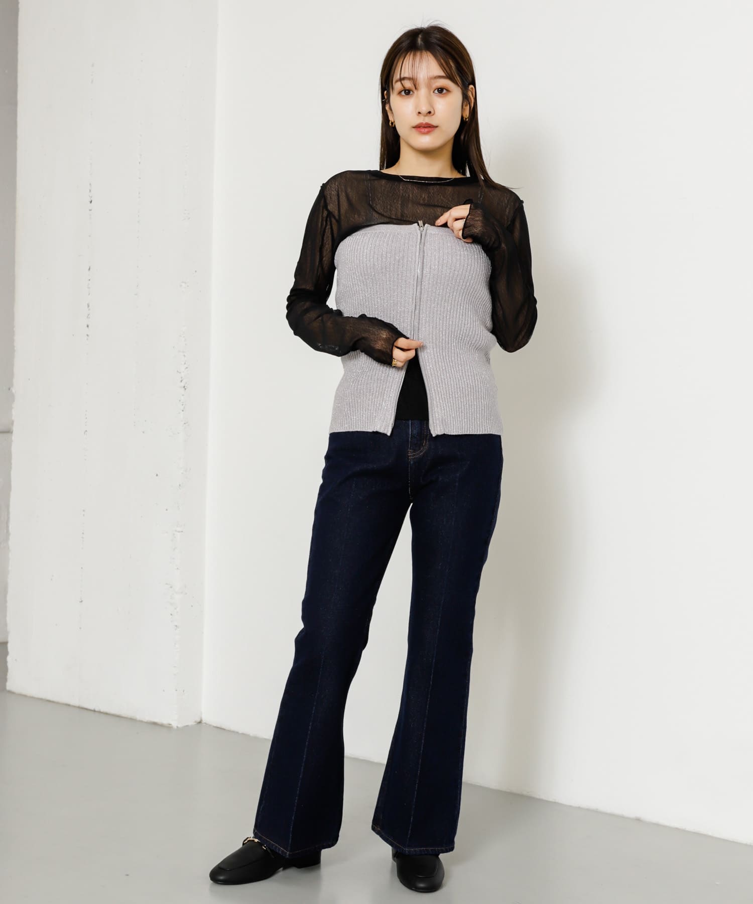 身長：155cm サイズ：XS