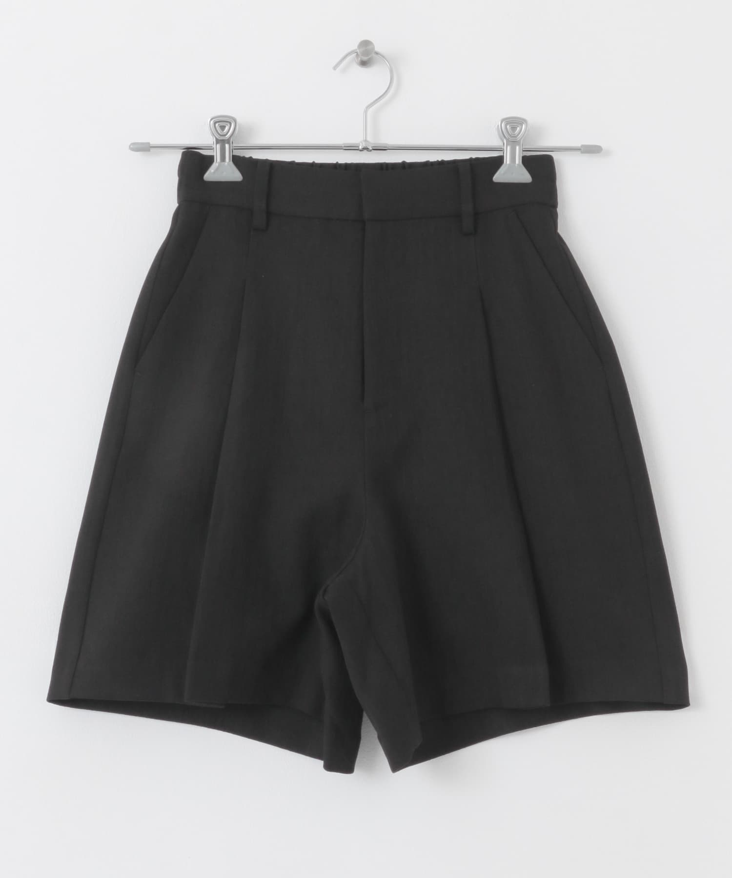 タックバミューダパンツ BLACK S