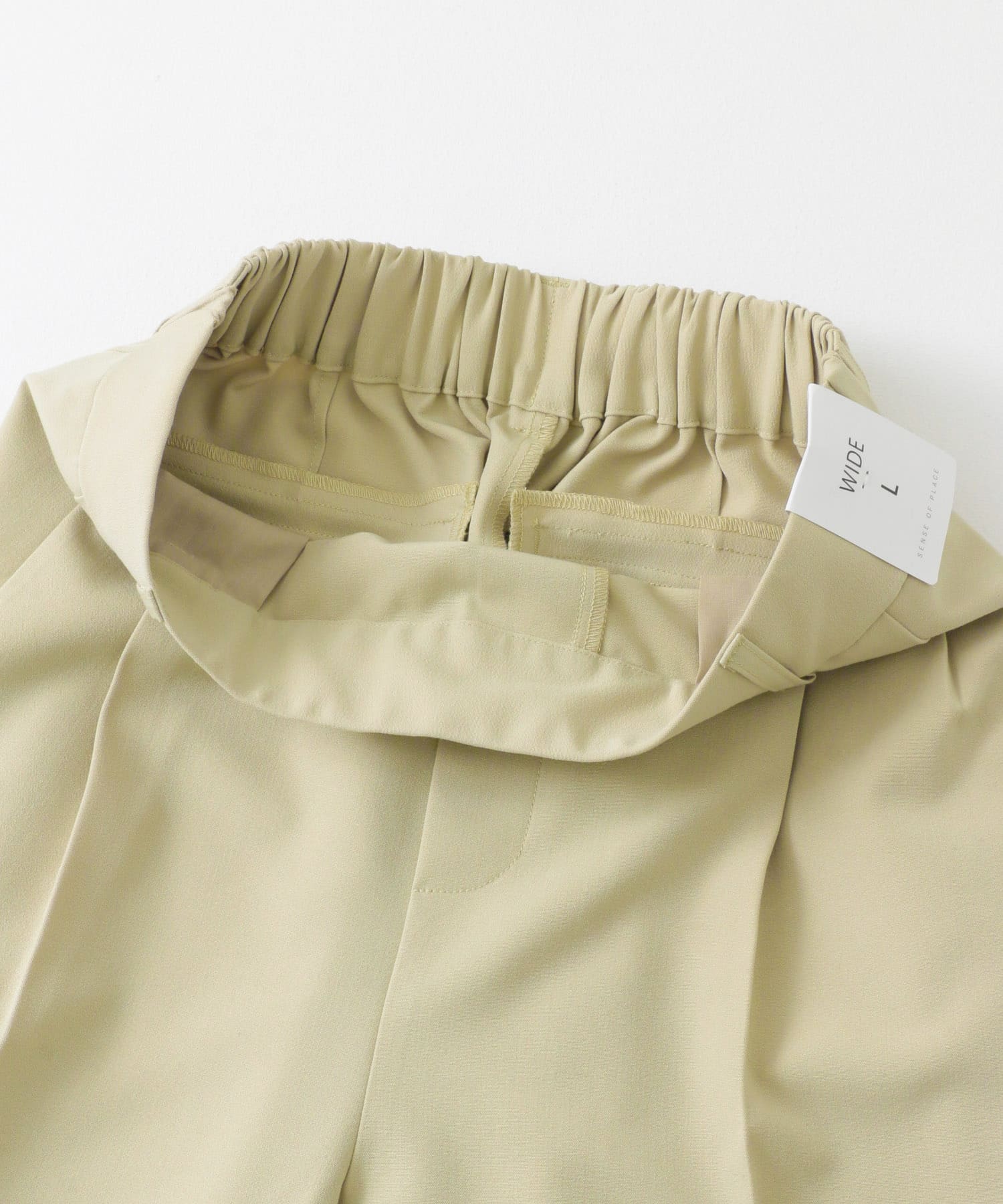 ワイドイージーパンツ BEIGE XS