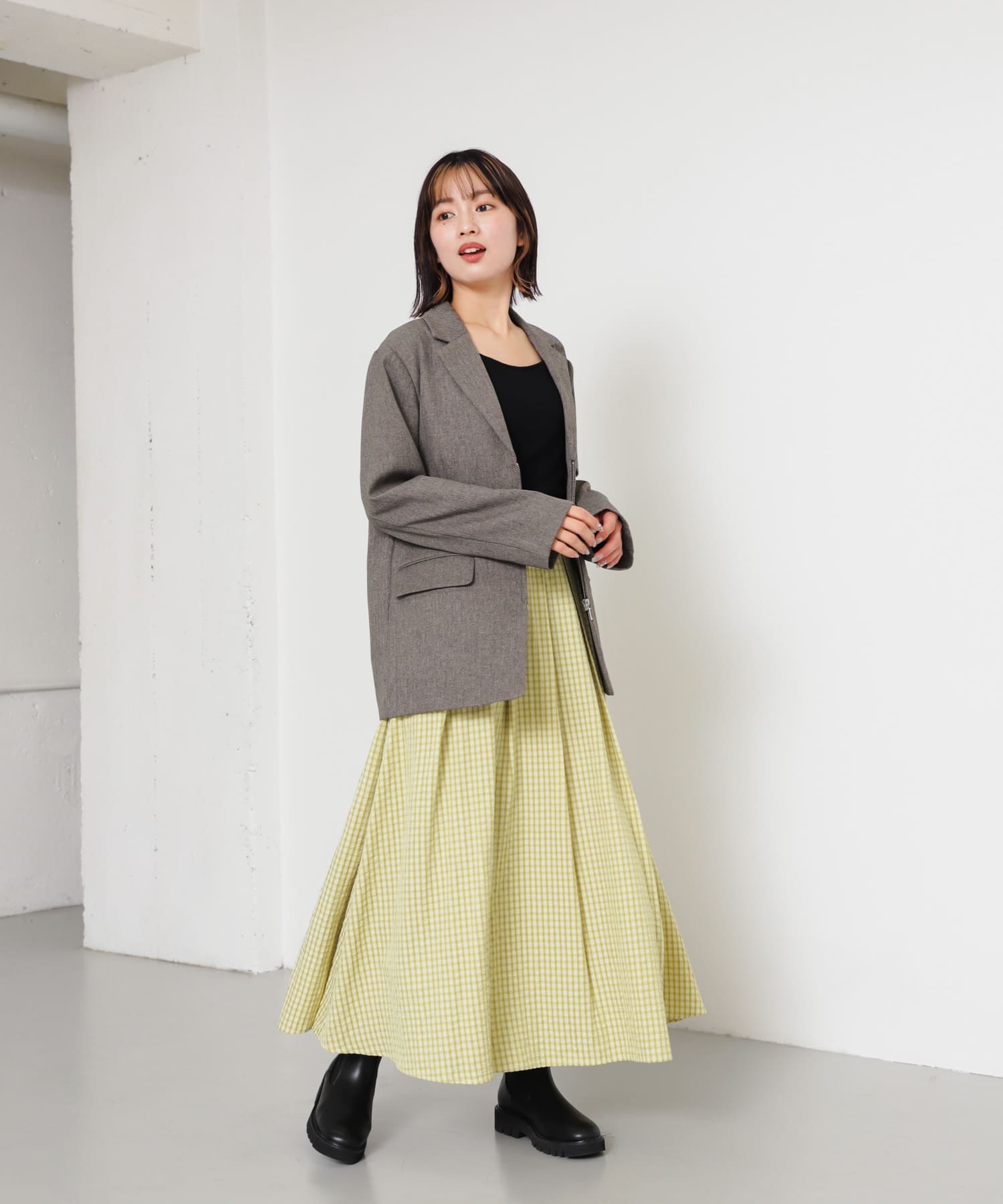 身長：158cm サイズ：one