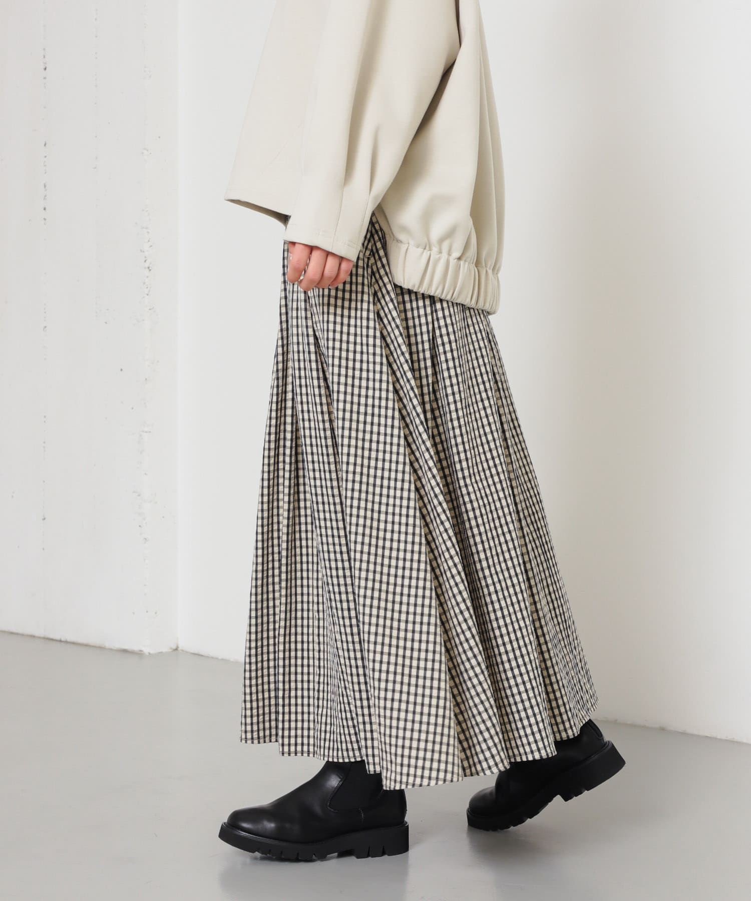 身長：158cm サイズ：one